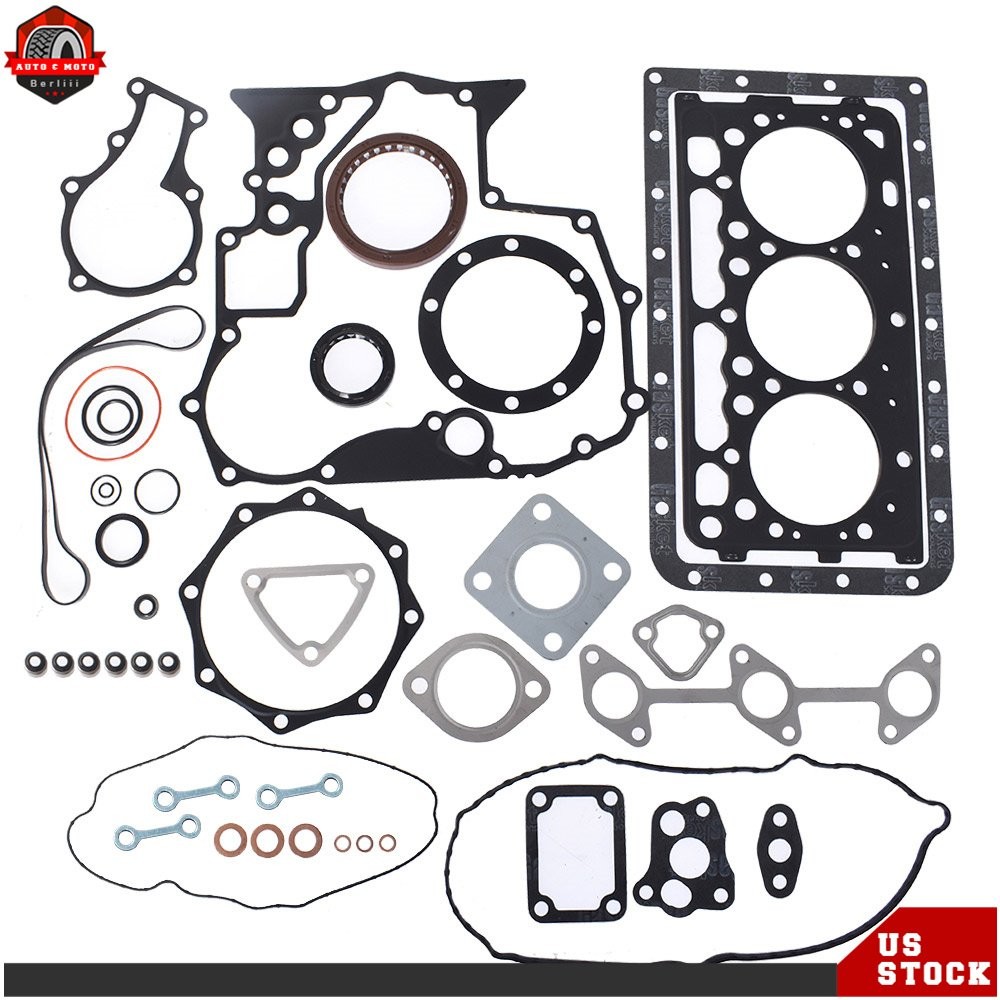 Complete Cylinder Head with Valves & Full Gasket Kit For Kubota D9022 ZD323