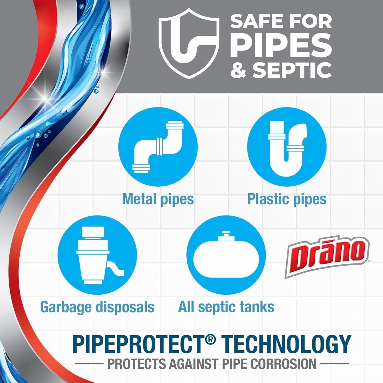 Drano Max Gel Drain Clog Remover & Cleaner, Fast-Acting to Unclog Standing Water