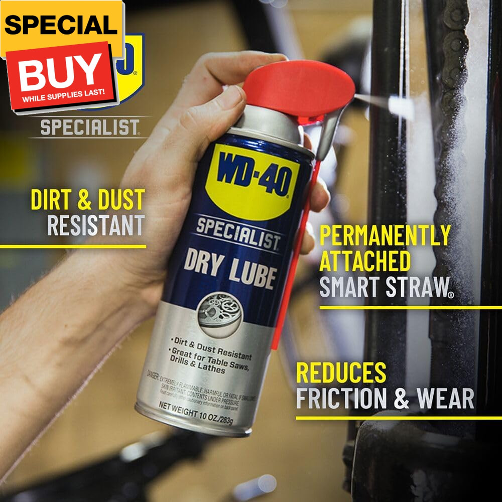 Dry Lube with SMART STRAW SPRAYS 2 WAYS, 10 OZ