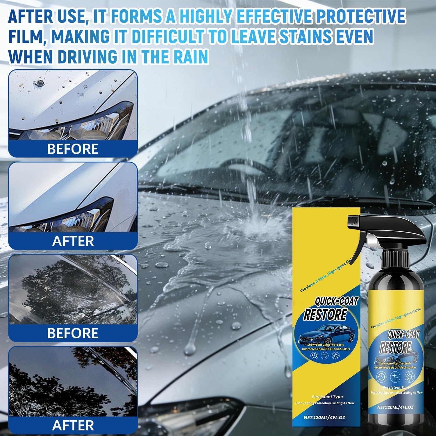 2Pcs Nano Quick Coat Restore Coating Spray,2026 New 0.5 Fl Oz (Pack of 2)