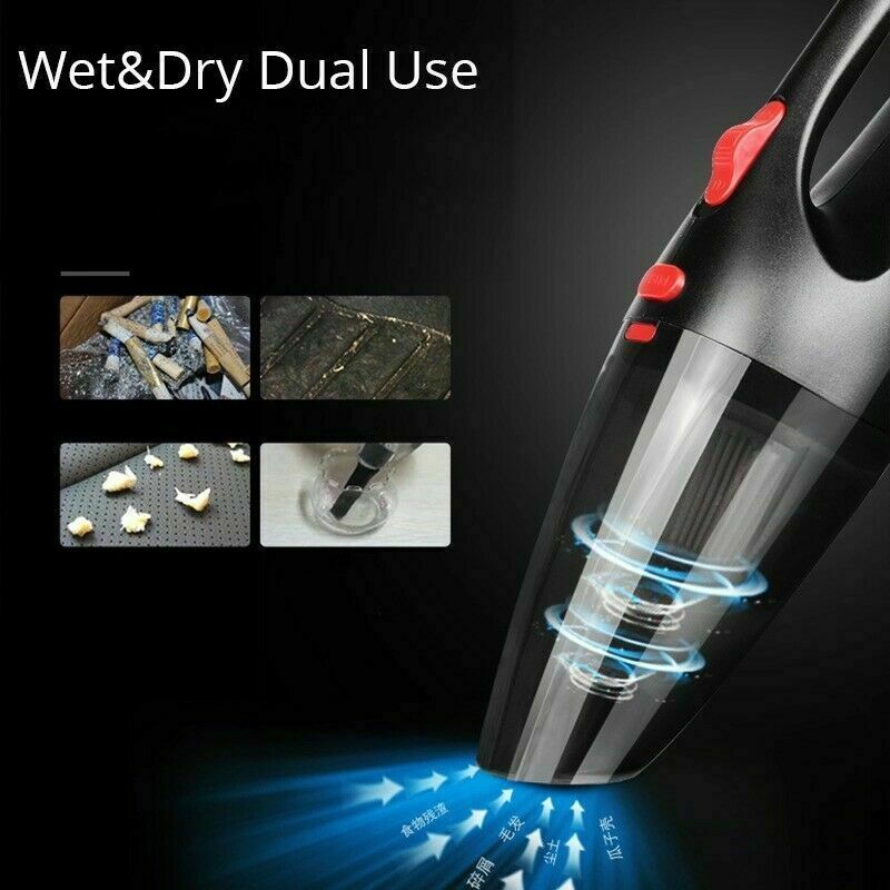 US Car Vacuum Cleaner Duster Portable Rechargeable Wet&Dry Strong Suction Duster