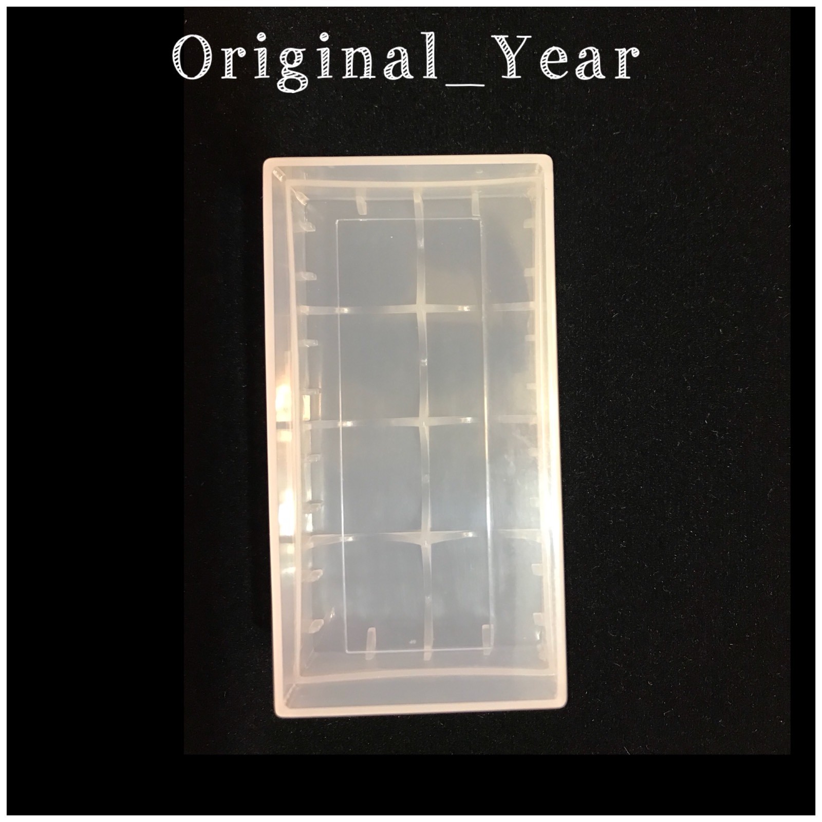 10 Clear White Plastic Storage Box Case for 2 18650 Batteries / 4x 16340 CR123A