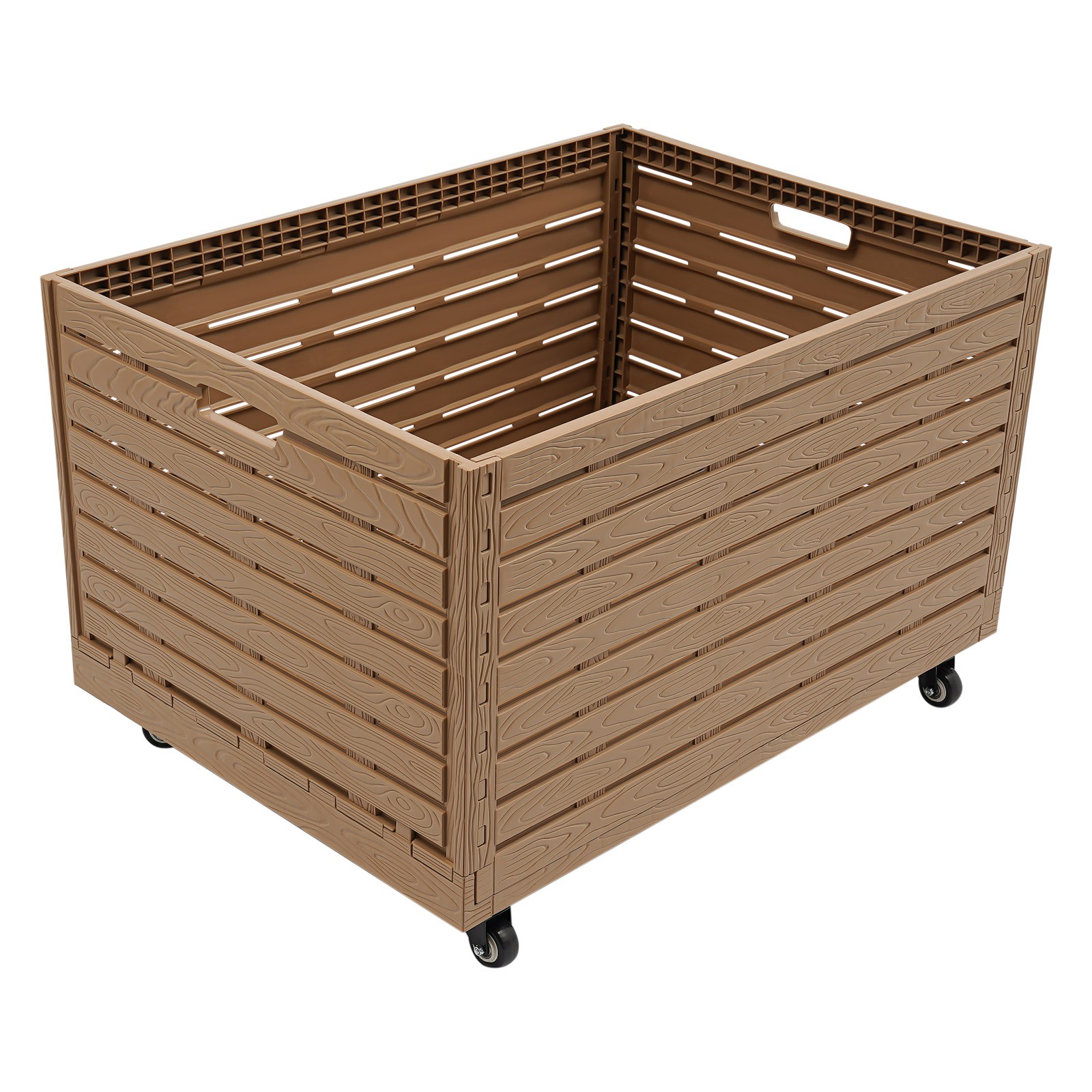 Large Capacity Folding Storage Collapsible Plastic Vegetables And Fruits Baskets
