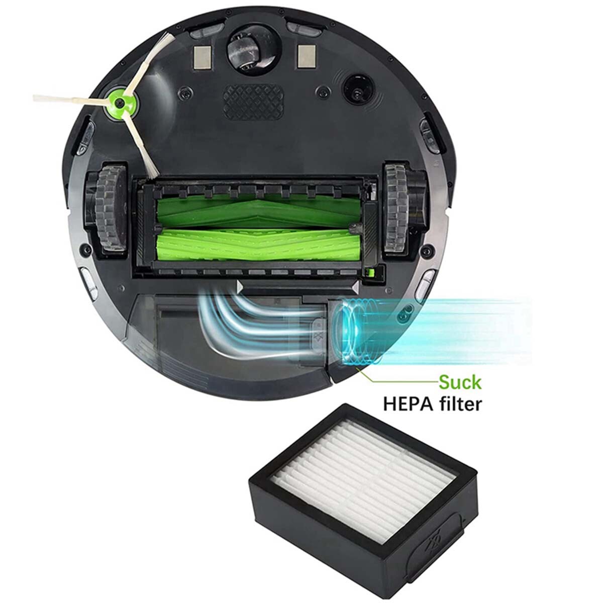 Filter Replacement for iRobot Roomba i7 i7+ i3 i4 i6 i8 Plus E5 E6 E7 Vacuum
