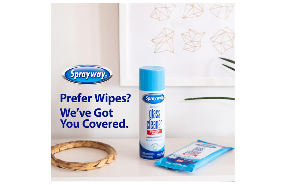 Sprayway Foaming Glass Cleaner 19 Oz Pack of 2 Ammonia Free Streak Free