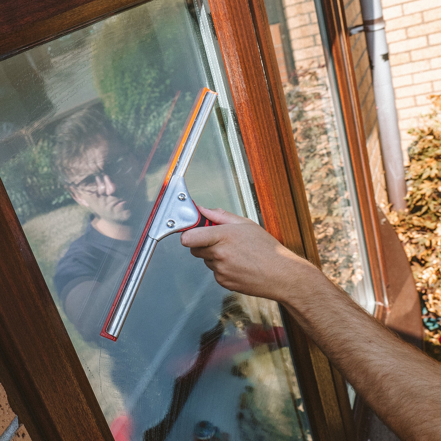 FaceLift® RazrBLADE RED Squeegee Rubber Window Cleaning Traditional