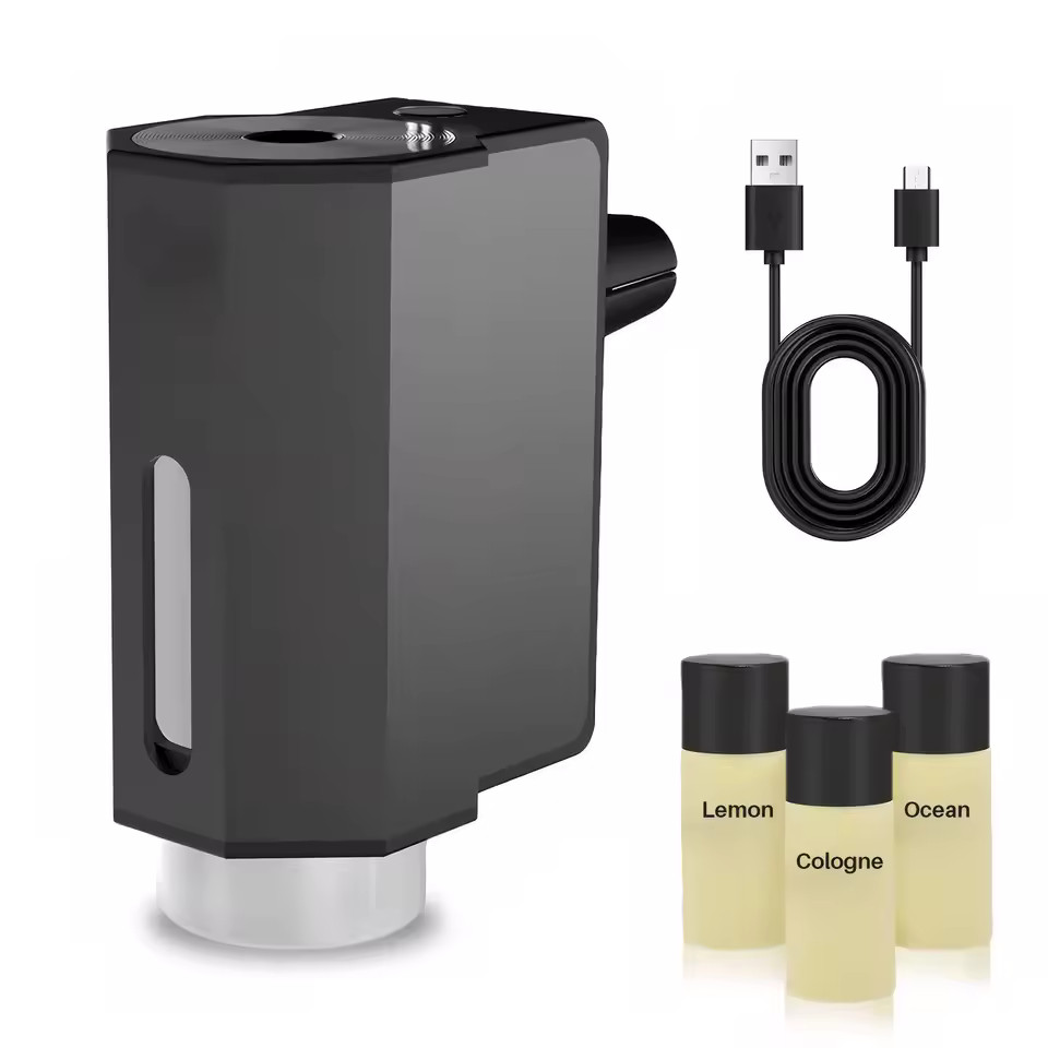 Smart Car Humidifier & Essential Oil Diffuser Aromatherapy Air Freshener (Black)