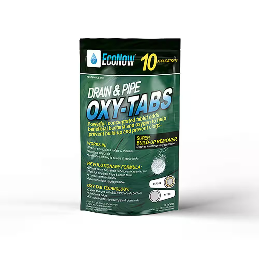 Oxy-Tabs Drain and Pipe Build-Up Remover and Cleaner – 10 Applications