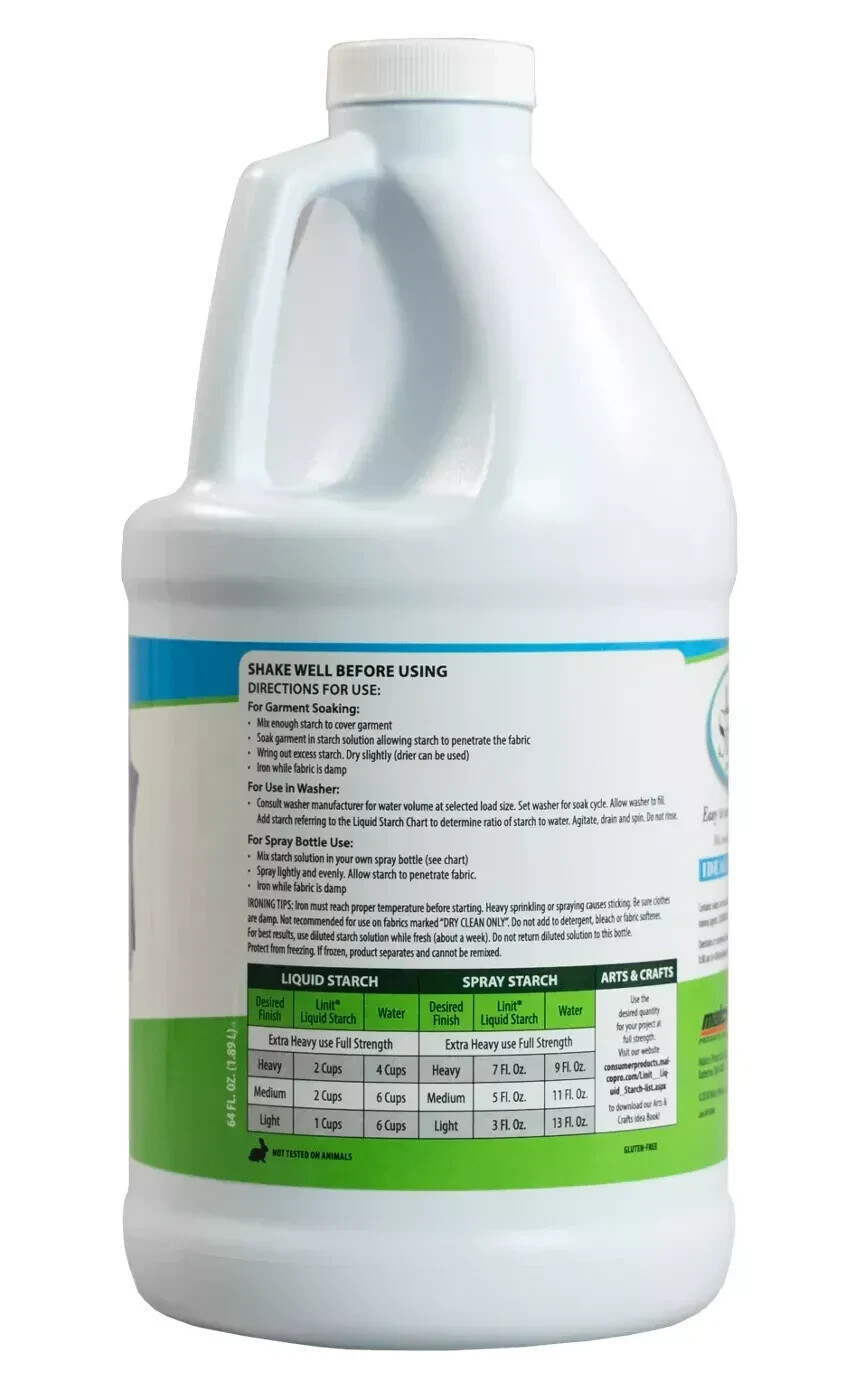 Linit Liquid Laundry Starch 64 oz (pack of 2)