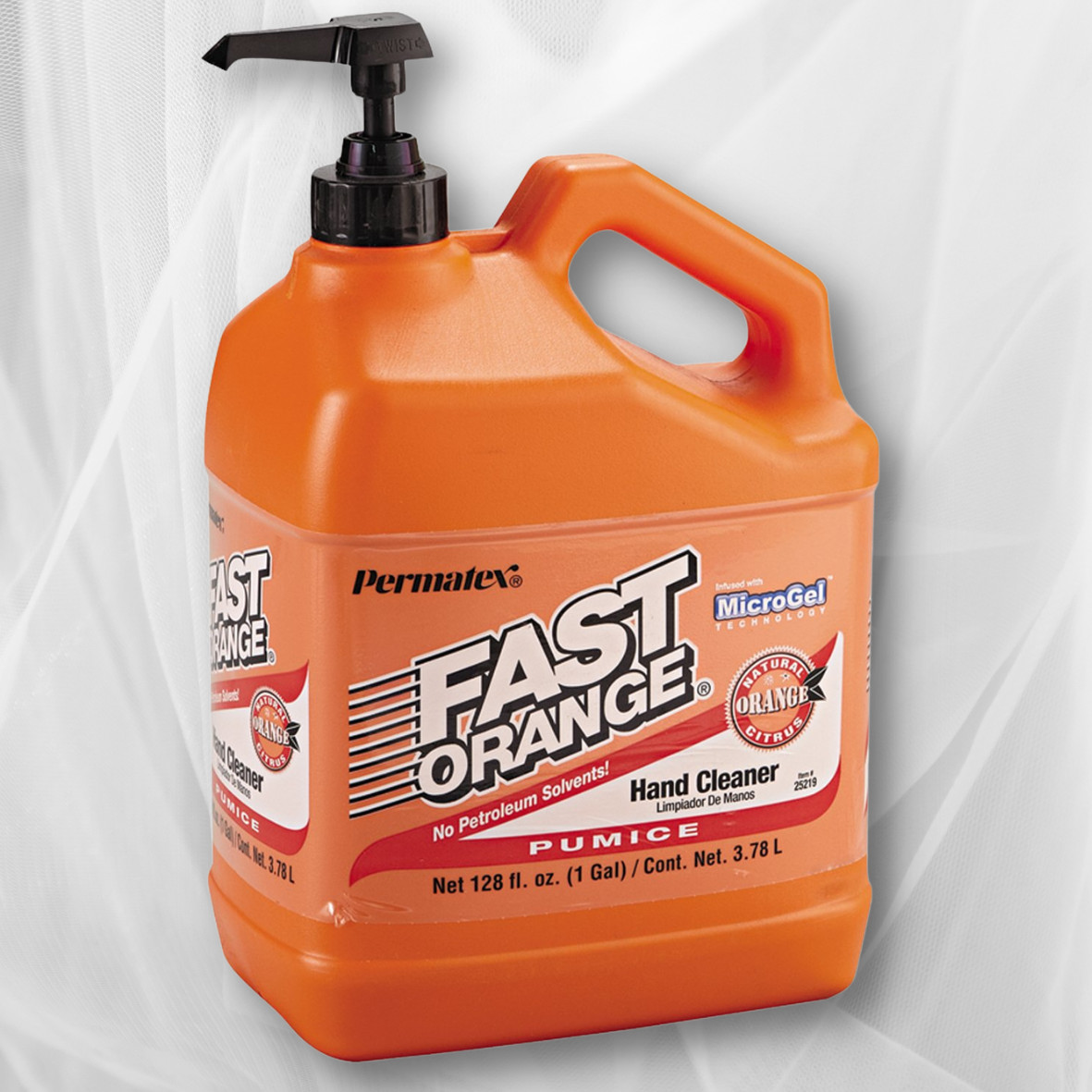 Fast Orange Pumice Lotion Hand Cleaner with Pump, 1 Gallon , 128 Fl Oz, Citrus