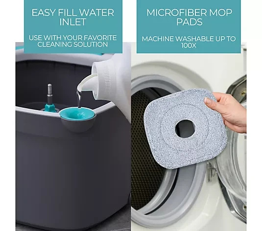 True & Tidy SPIN-800 TrueClean Mop and Bucket System