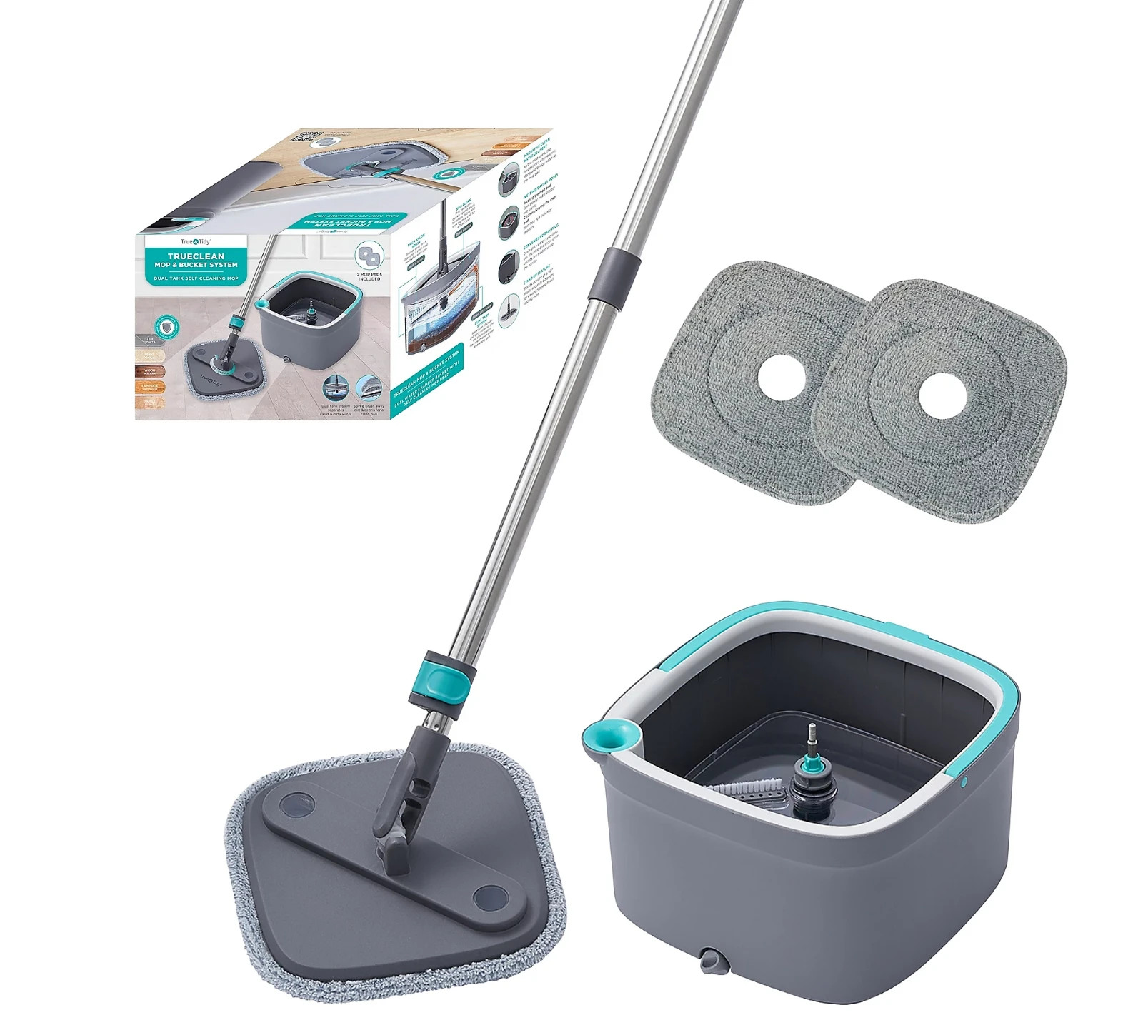 True & Tidy SPIN-800 TrueClean Mop and Bucket System
