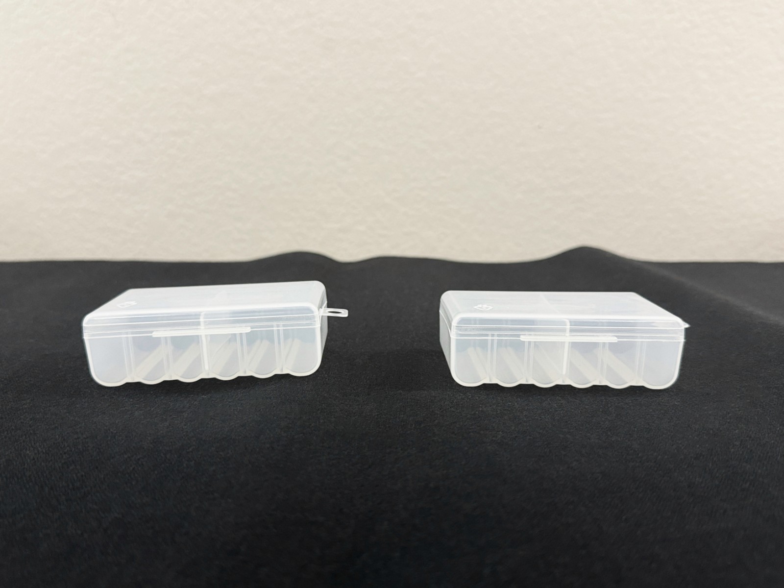 Double AA Battery Storage Box Case Holder in Clearview Color 12 Slot, 2QTY Set