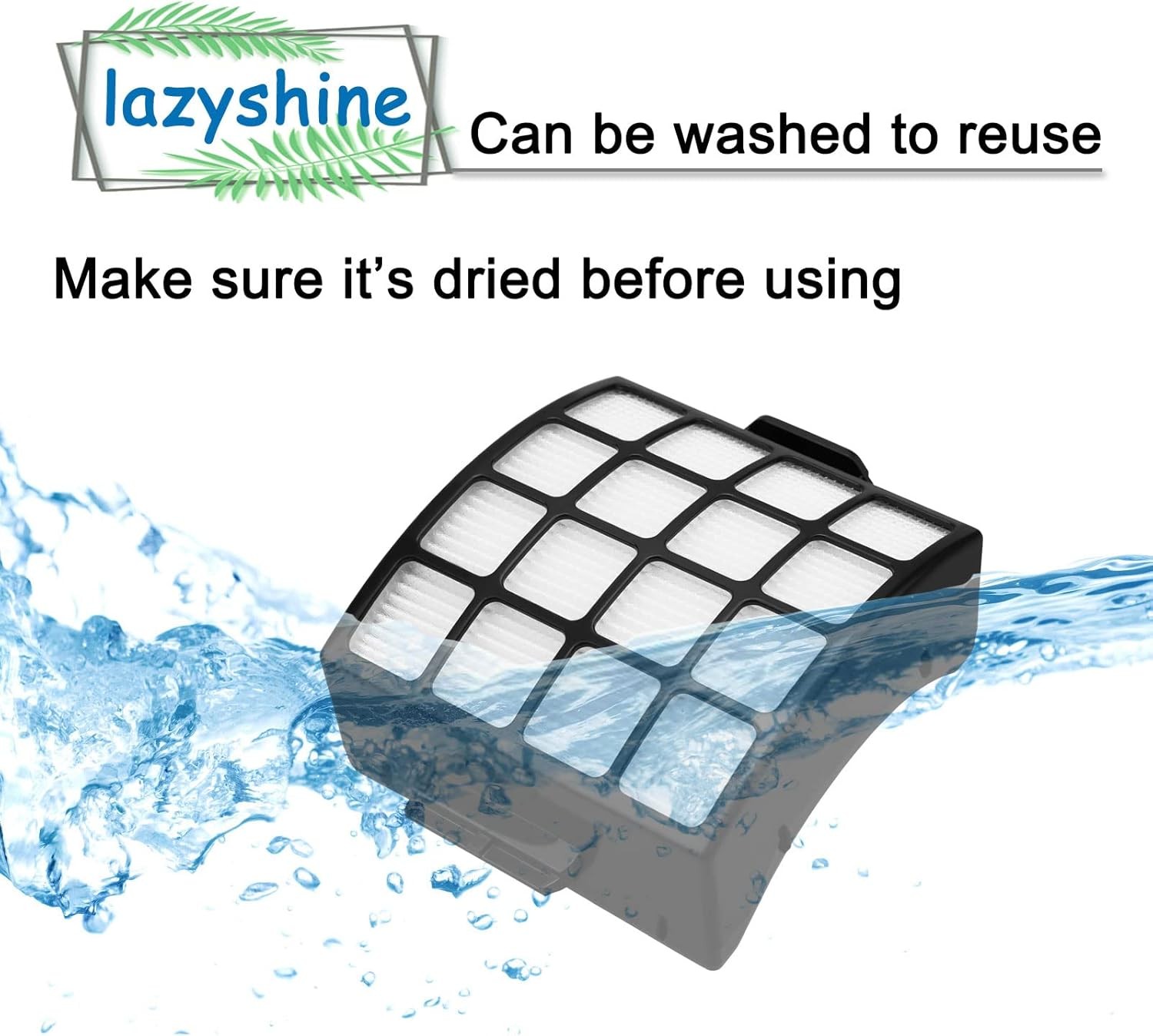 Filter Replacement for Shark AZ3002 AZ3000 AZ3000W Stratos DuoClean PowerFins