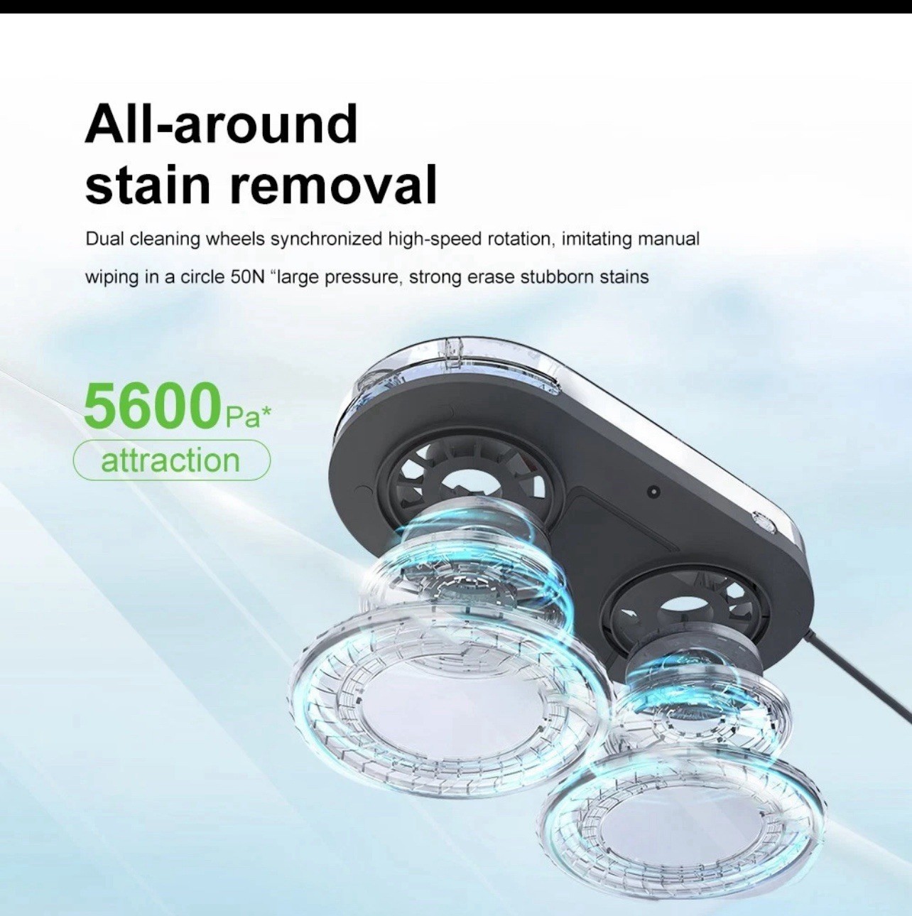 Smart Window Cleaning Robot, Remote Control Glass Cleaner, One-Button Operation