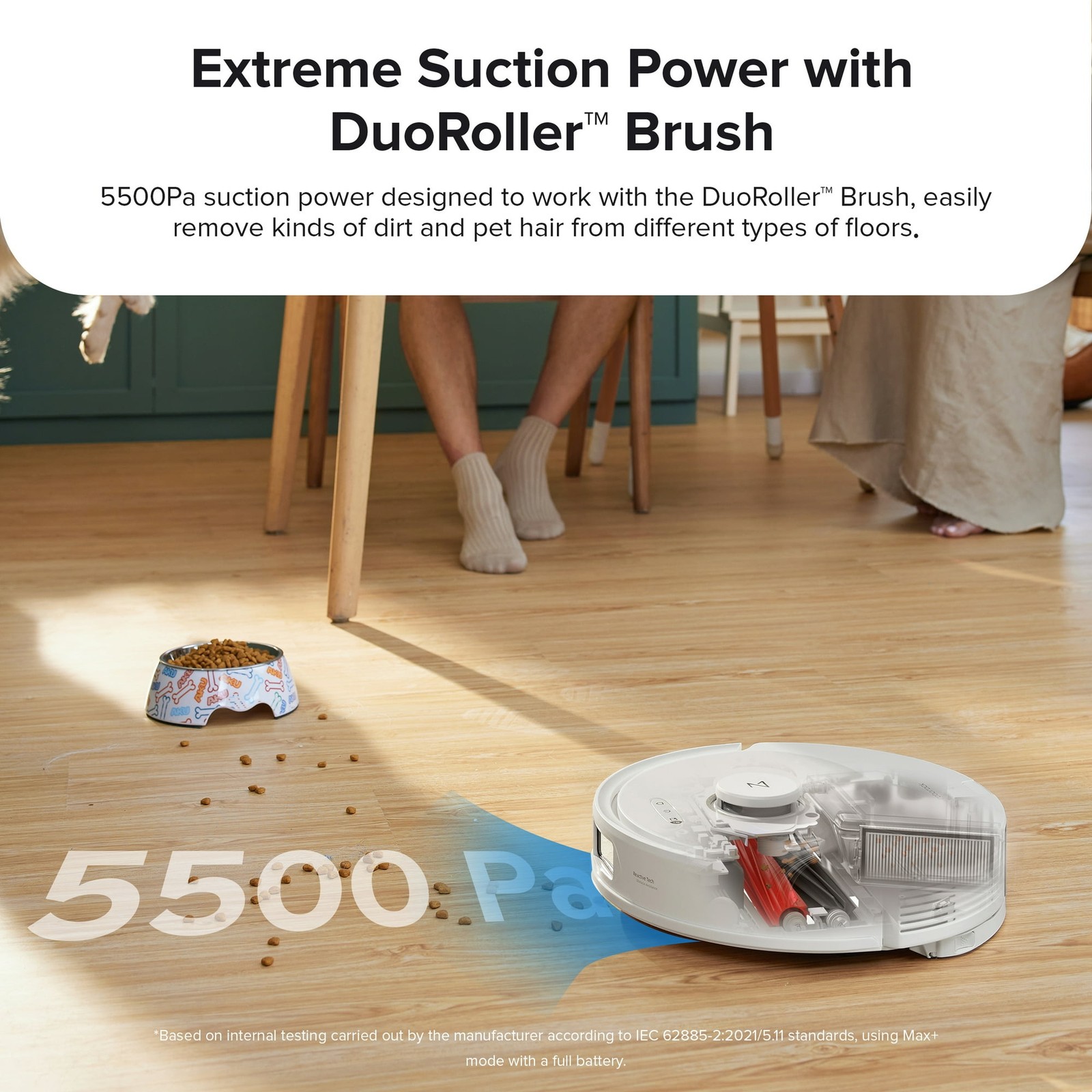 ROBOROCK Q8 MAX ROBOT VACUUM AND MOP WITH OBSTACLE AVOIDANCE, 5500PA – WHITE