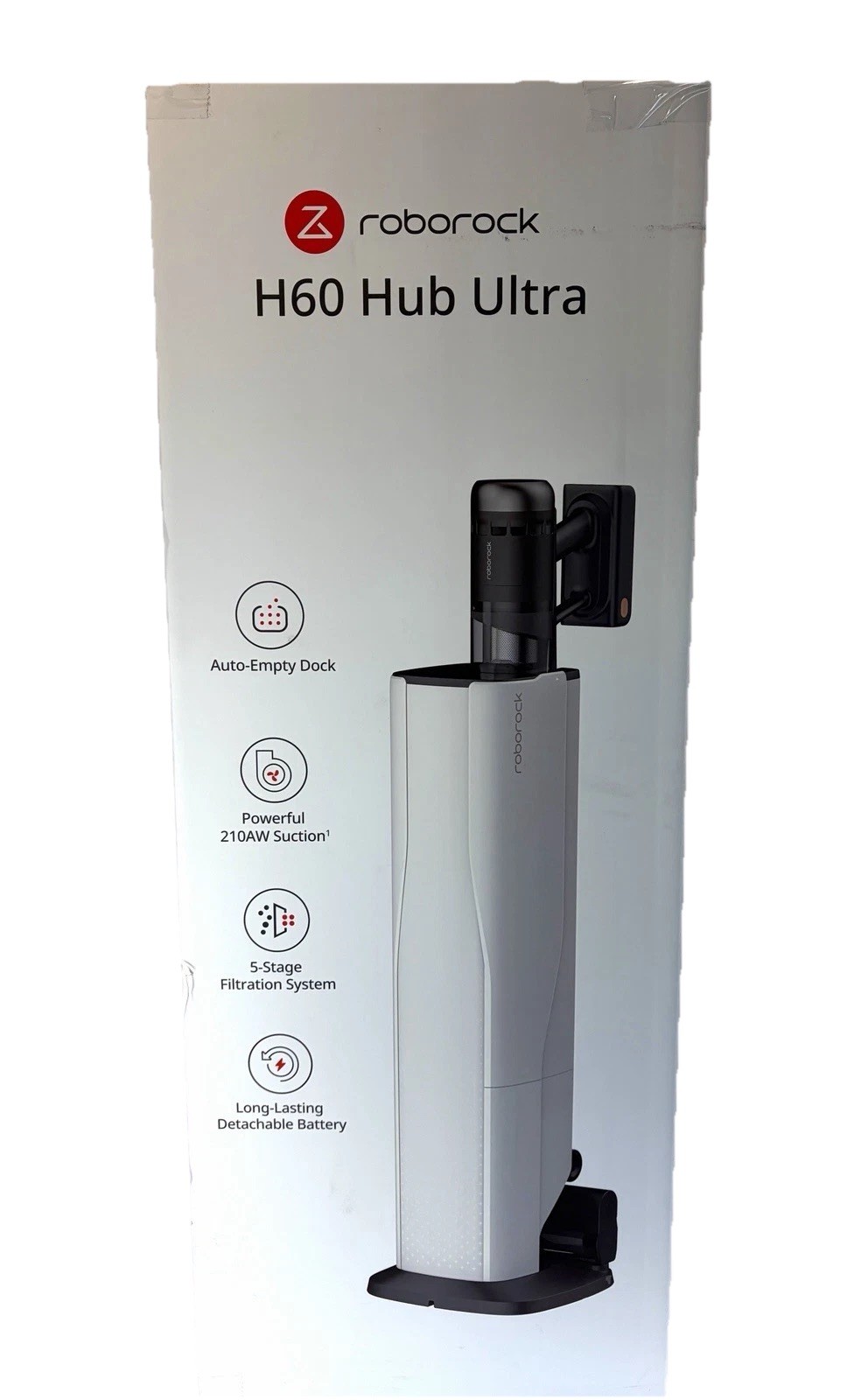 Roborock H60 Hub Ultra Stick Vacuum With Dock Pet Hair Cleaning HEPA Filter WiFi