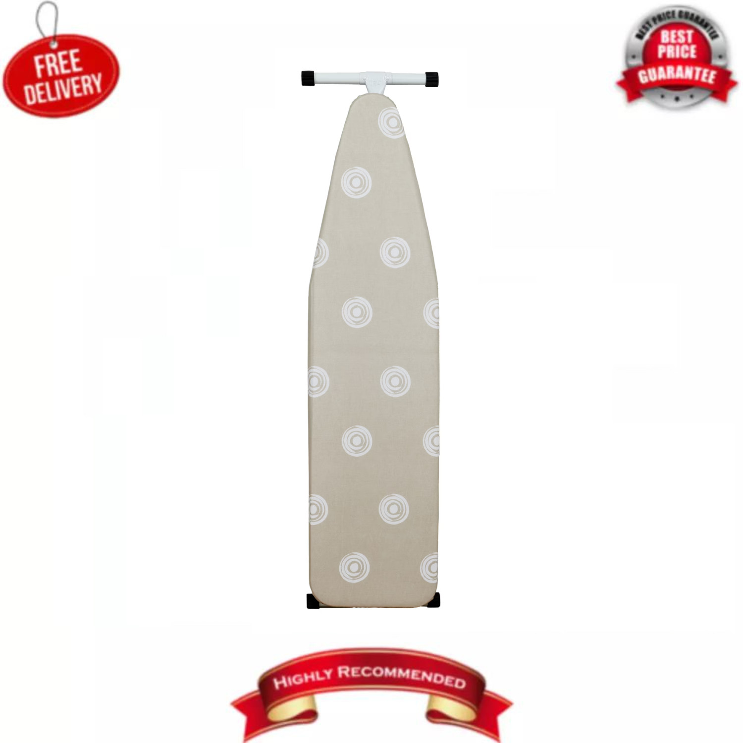 Mainstays T-Leg Ironing Board 53×14 Adjustable Steel Folding Board