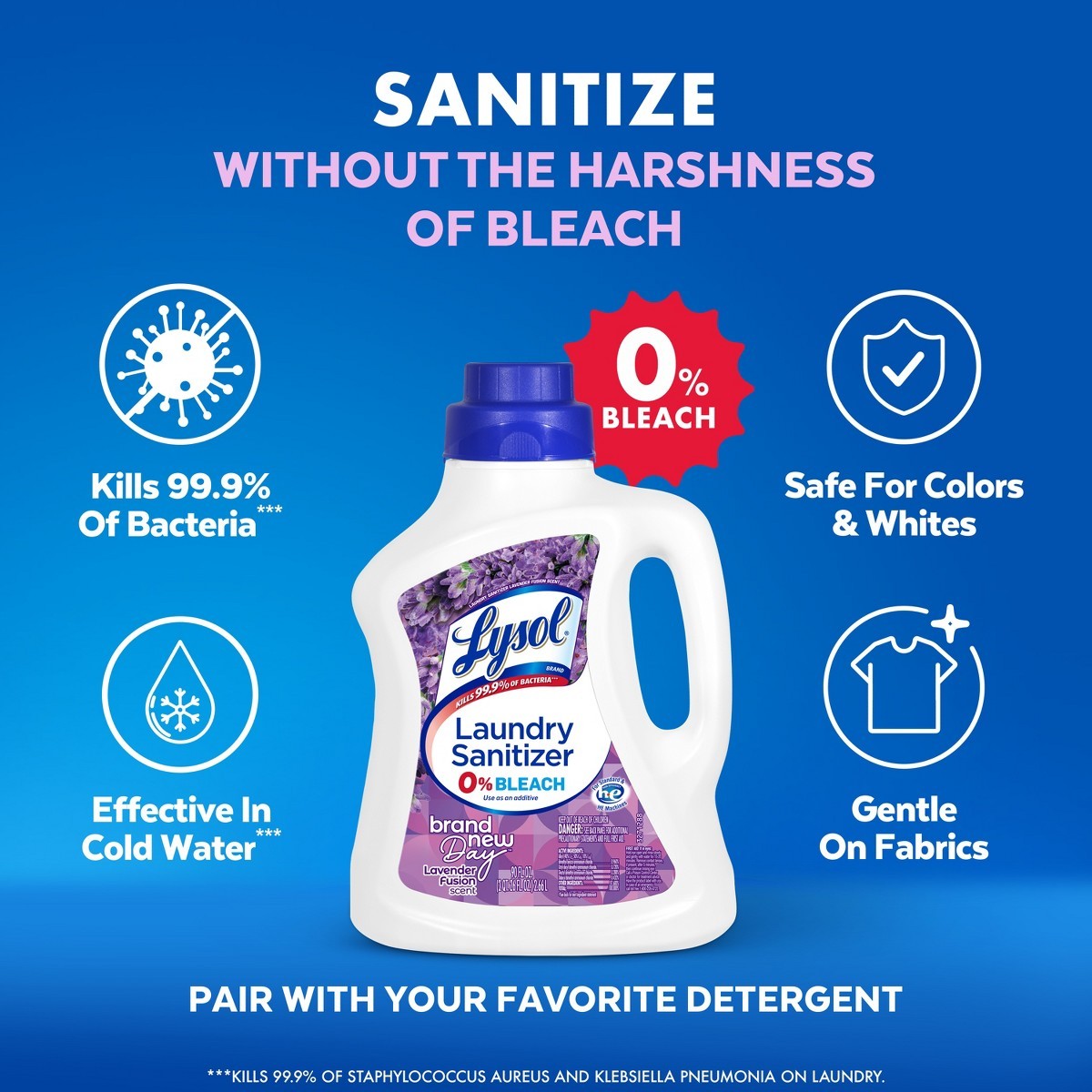 Lysol Laundry Sanitizer Lavender – 90 fl oz