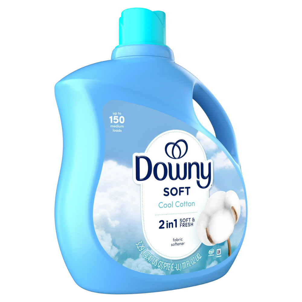 Downy Liquid Fabric Softener, Cool Cotton Scent, 111 fl oz, 150 Loads, Best New