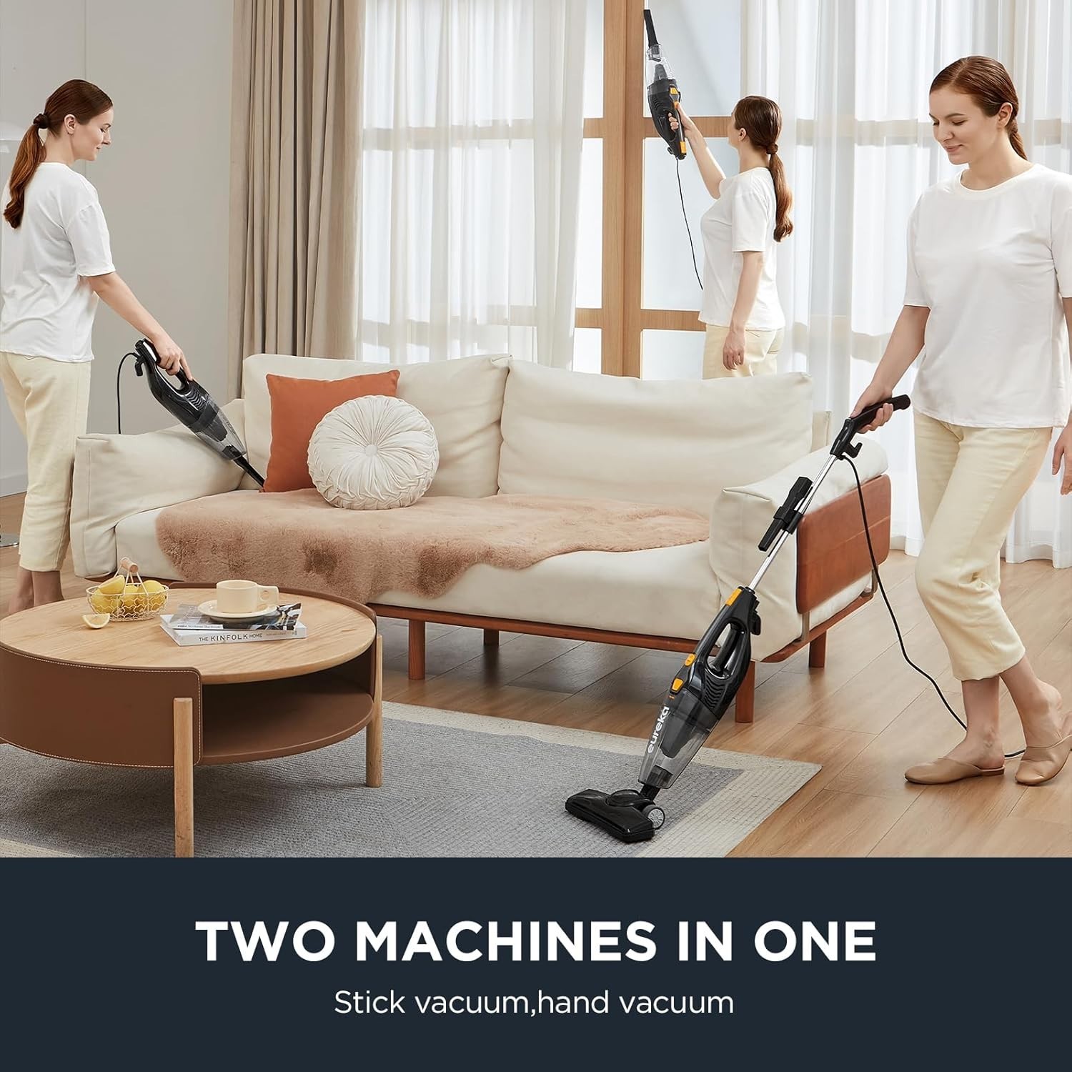 Powerful Suction Blaze Stick Vacuum Cleaner for Hard Floors & Carpets – 18′ Cord