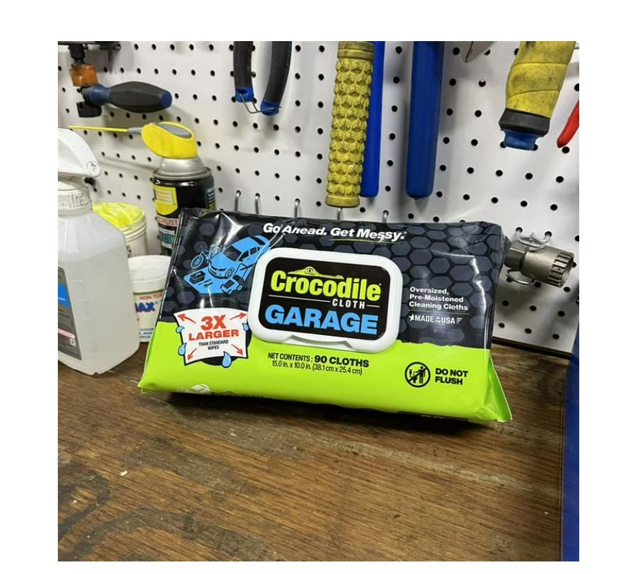 Crocodile Cloth Original Cleaning Wipes, Heavy-Duty Multi-Surface Hand & Tool