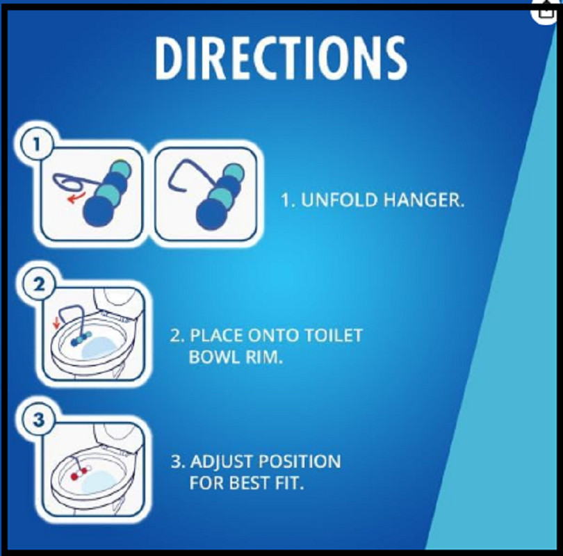 Soft Scrub 4-in-1 Rim Hanger Toilet Bowl Cleaner, Sapphire Waters, 6 Count