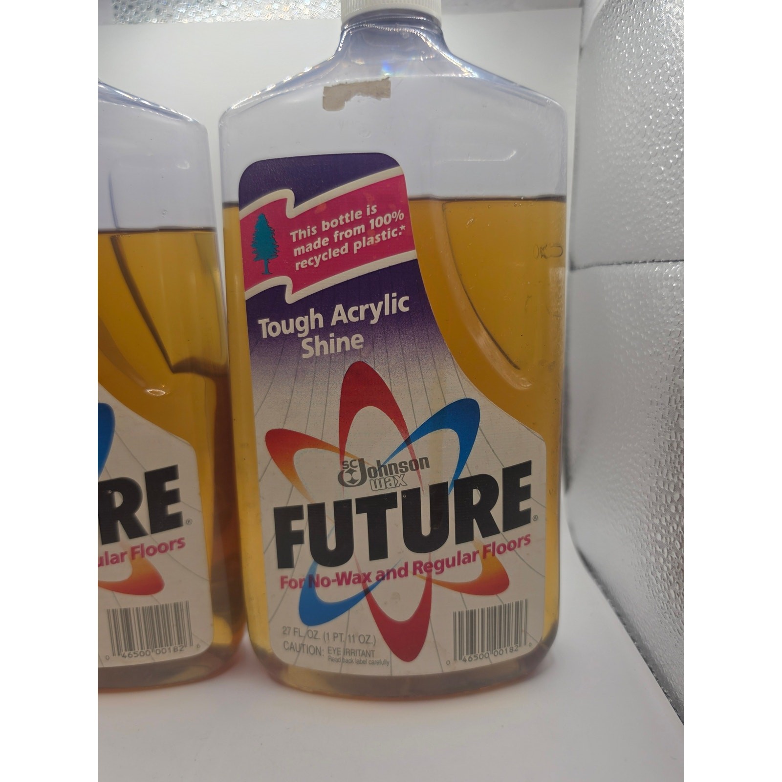 2 Bottles FUTURE Shine Premium Floor Finish 27 Oz SC Johnson RARE VINTAGE