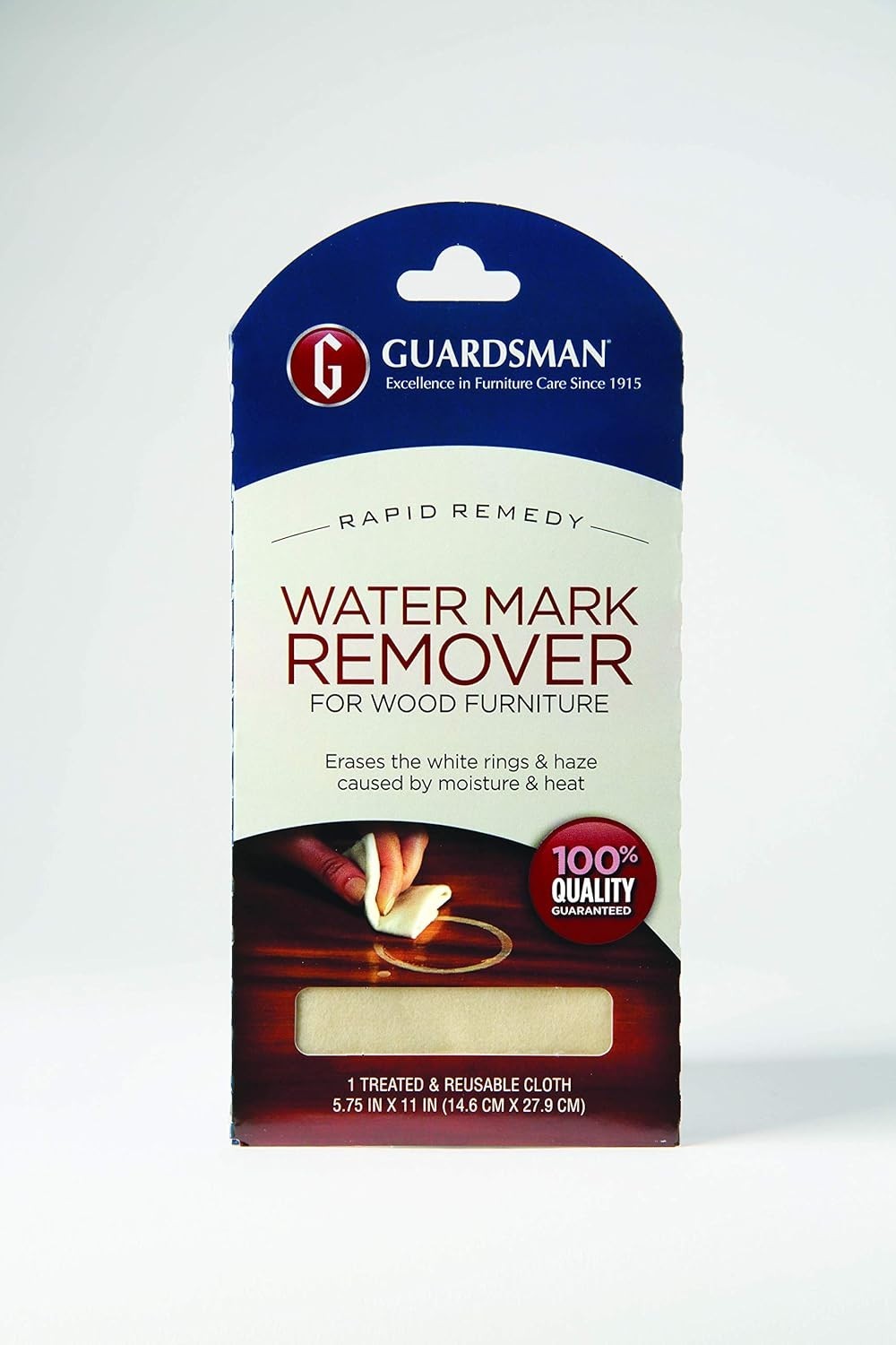 Guardsman Reusable Water Mark Remover Cloth White – 1 Count – Wood Cleaner
