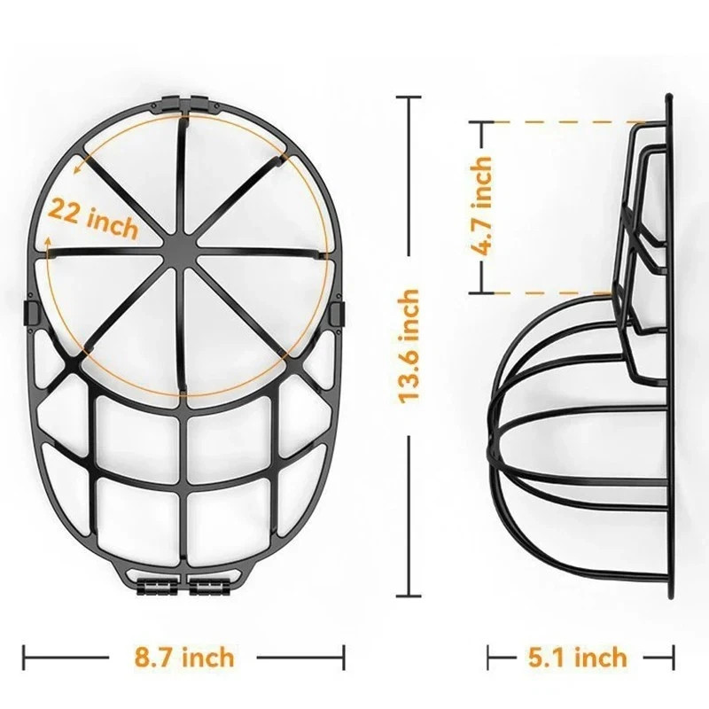 Black Hat Washer Baseball Cap Cleaner Machine Washing Cage Holder/Frame 1 PACK