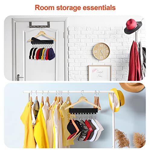 Hat Rack for Baseball Caps Hat Organizer Holder for Assorted Colors , Sizes