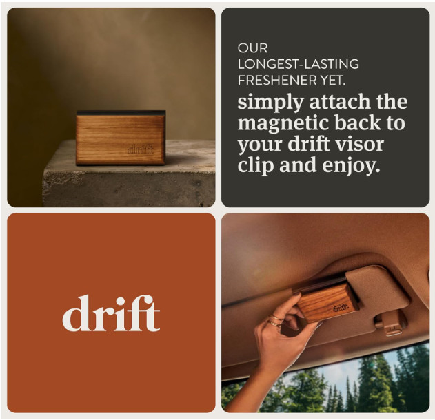 Drift Car Air Freshener – Wood Air Freshener – Car Odor Eliminator Multi Scents