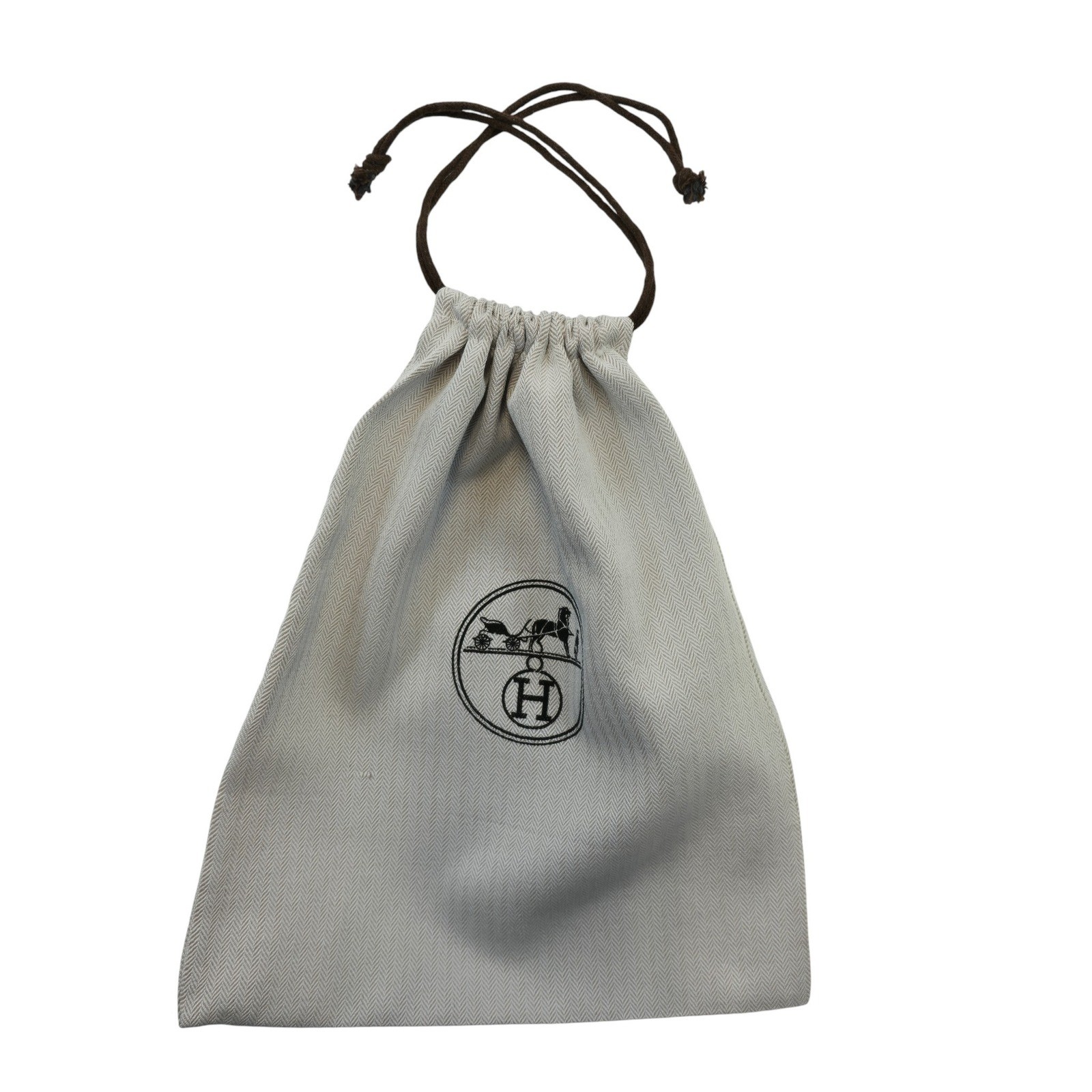 HERMES Dust Bag Drawstring Pouch Authentic Accessories Jewelry Pouch 11×9.5 in