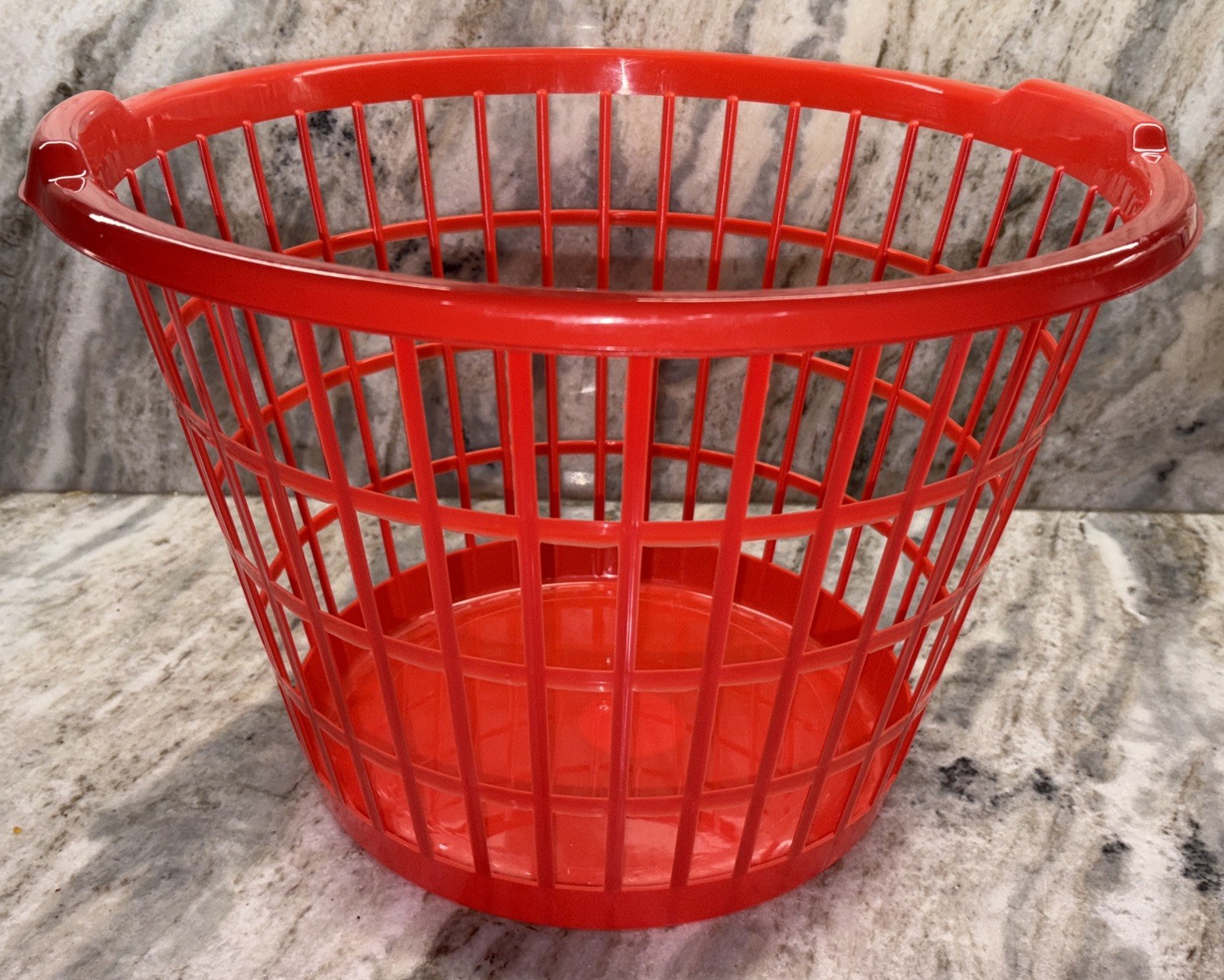 Large Slotted Plastic Laundry Red Basket 12×17.5-in-Brand New-SHIPS N 24 HOURS