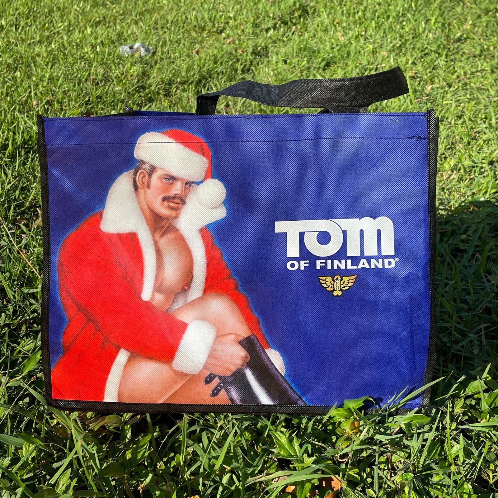 Tom of Finland Holiday / Christmas “Sexy Santa” Tote Bag