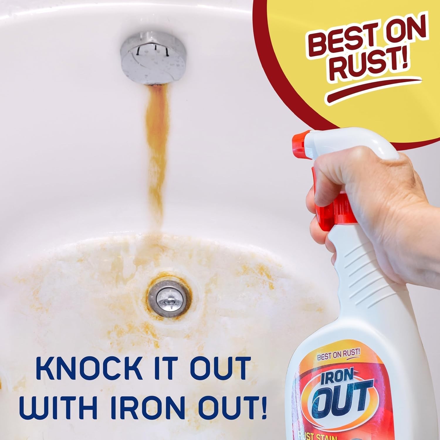 Easy-to-Use Rust Stain Remover Gel – 24 oz Spray for Indoor and Outdoor Cleaning