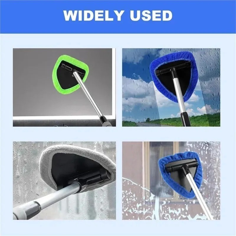 Windshield Cleaning Tool Kit Car Window Glass Wiper Cleaner Extendable Brush Pad