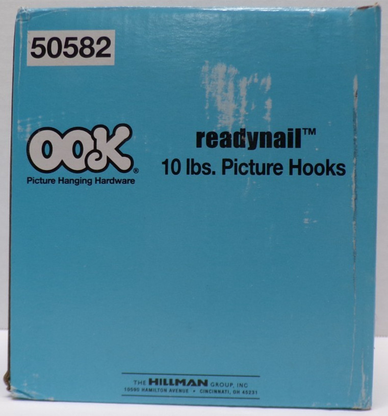 Lot of 12 OOK ReadyNail 10 lbs Picture Hooks Conventional Hanger 6 Pcs Ea. 50582