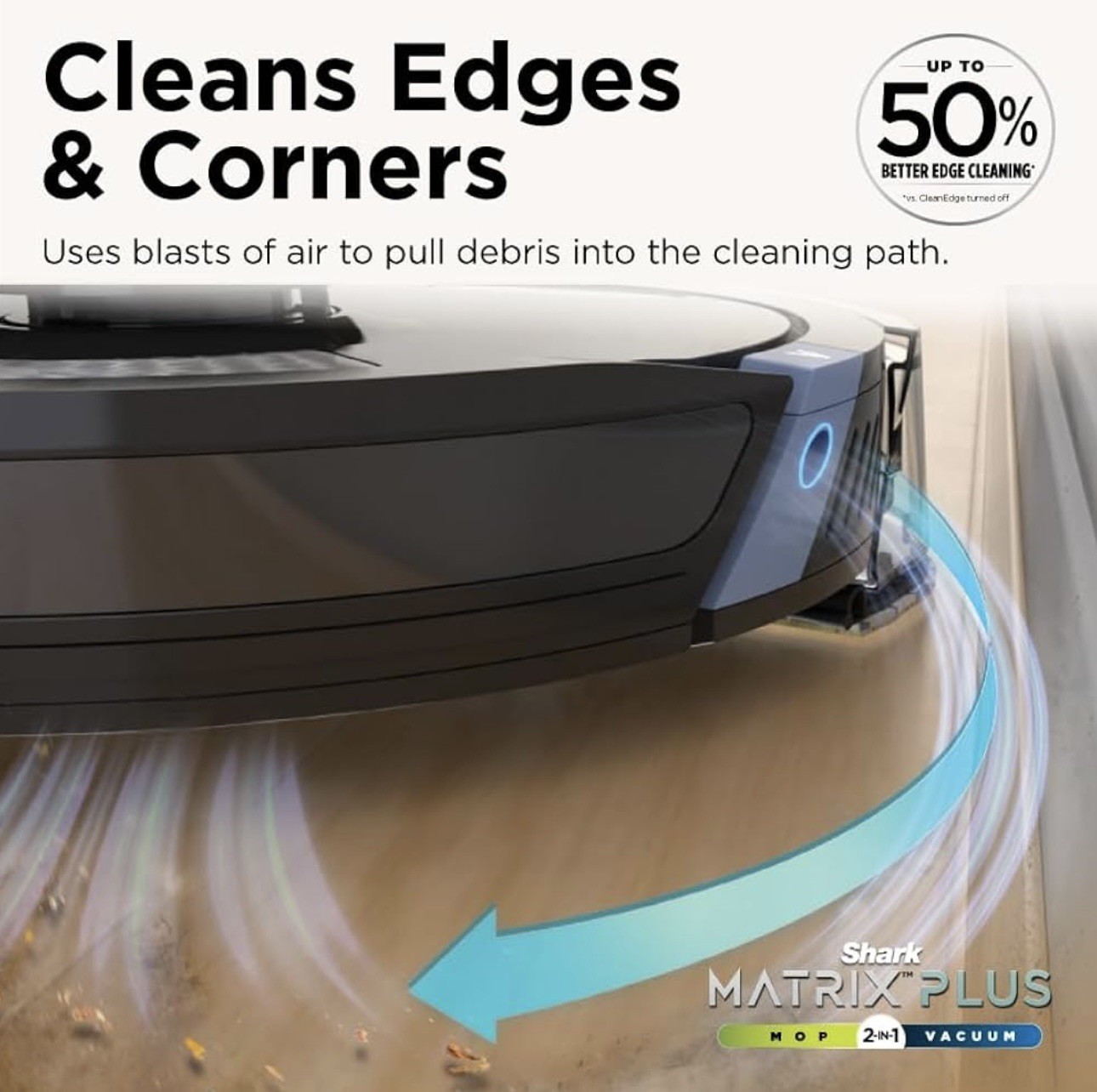 Shark – Matrix Plus 2-in-1 Robot Vacuum & Mop with Sonic Mopping, Matrix Clea…