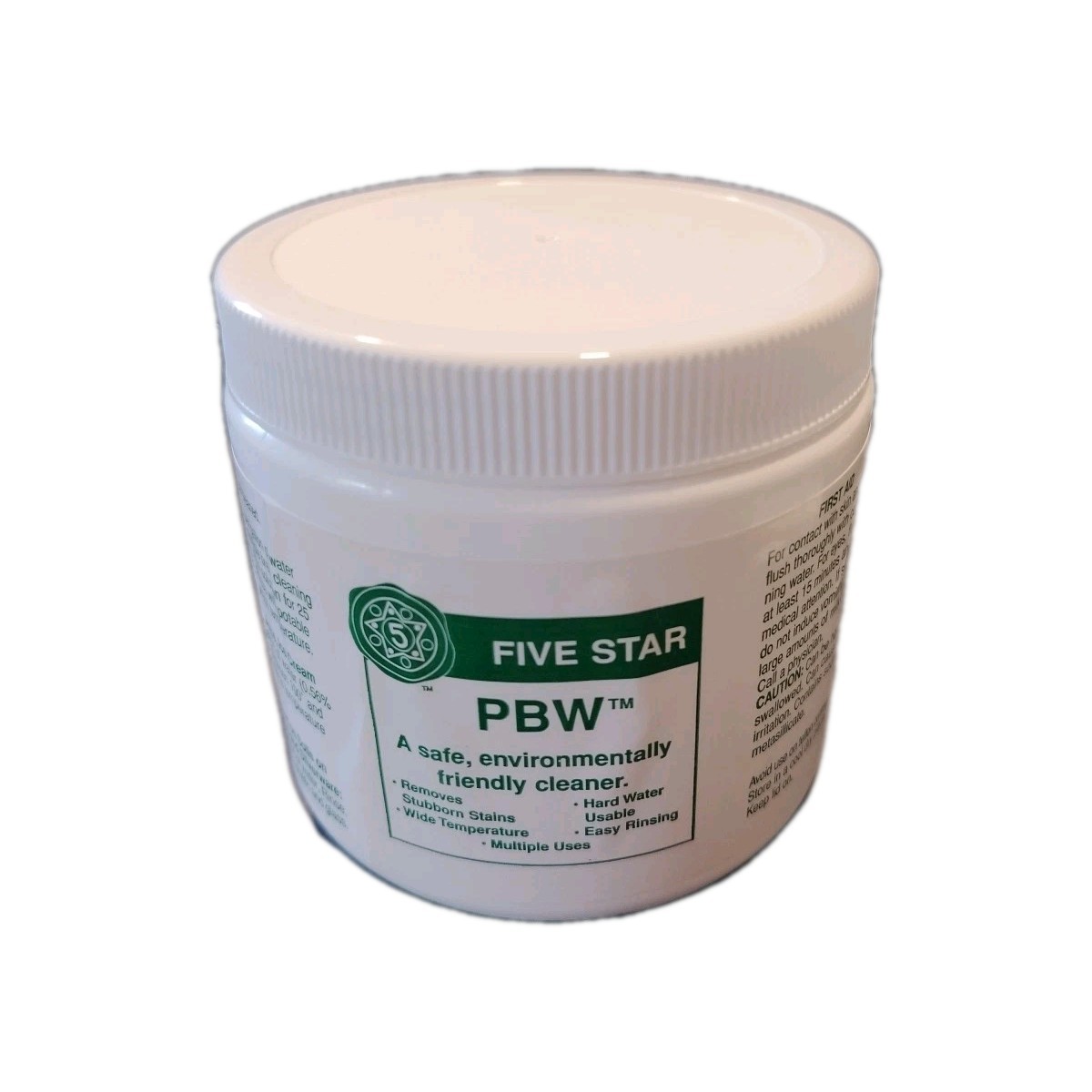 FUVE STAR PBW (1 lb) Powdered Cleaner Stains Brewing Distilling Grills