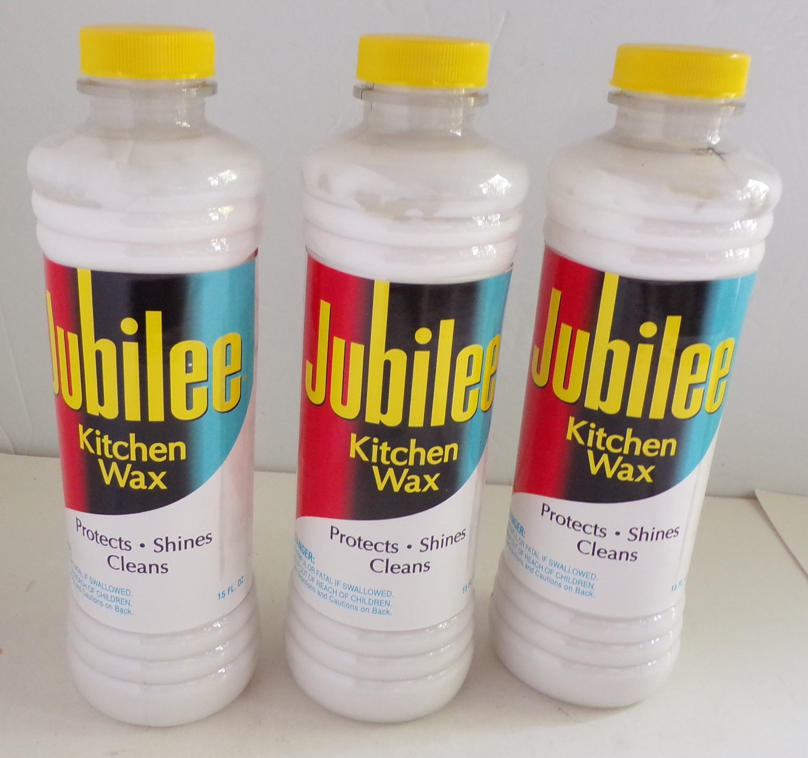 Lot of 3 Jubilee Clean Scent Kitchen Wax Liquid 15 oz