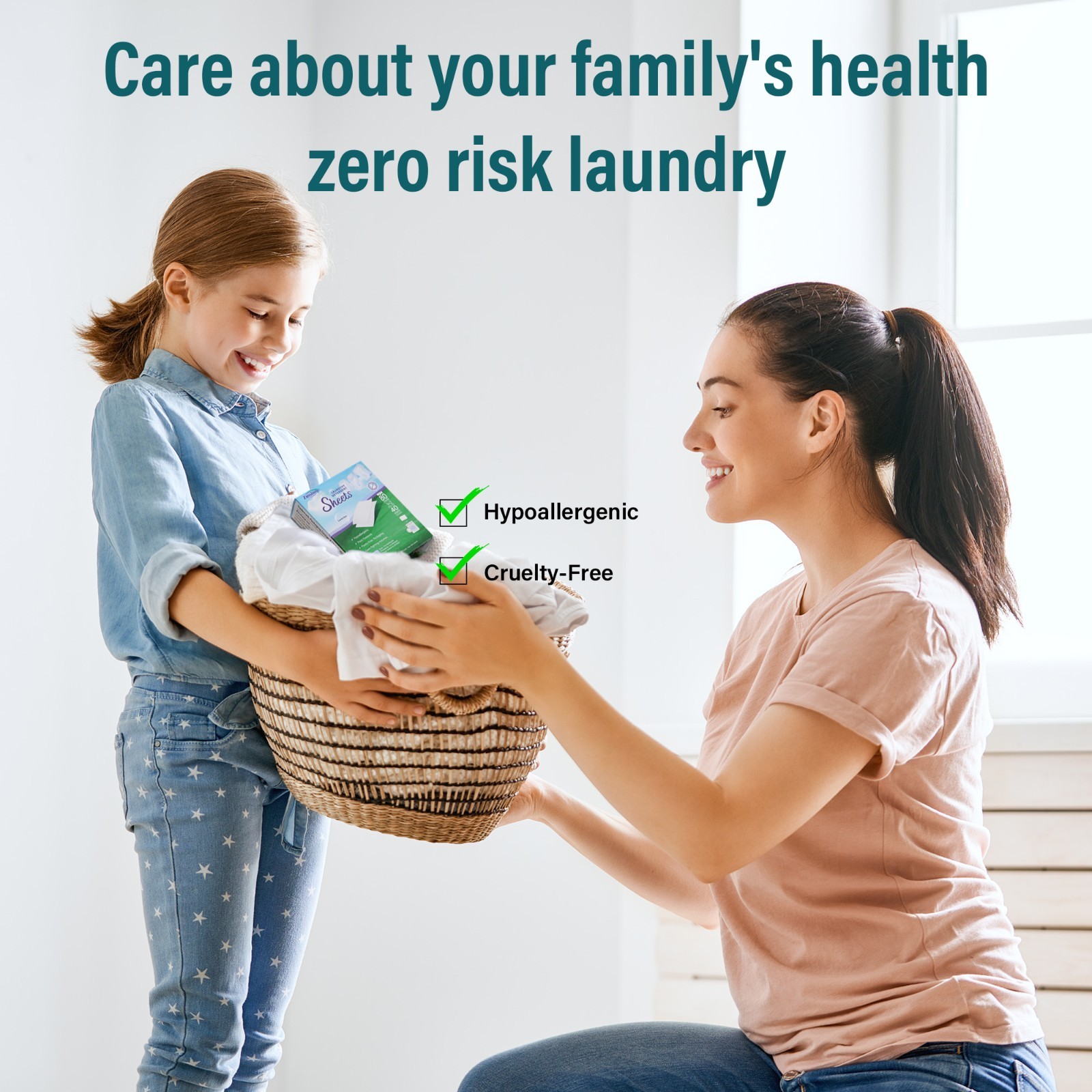 Laundry Detergent Sheets for HE Washers, Travel, Home & Dorm, 80 Loads, 3-Packs