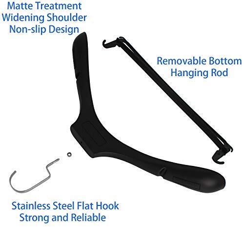 Plastic Extra Wide Suit Hangers, Pack of 15, Width: Assorted Colors , Sizes