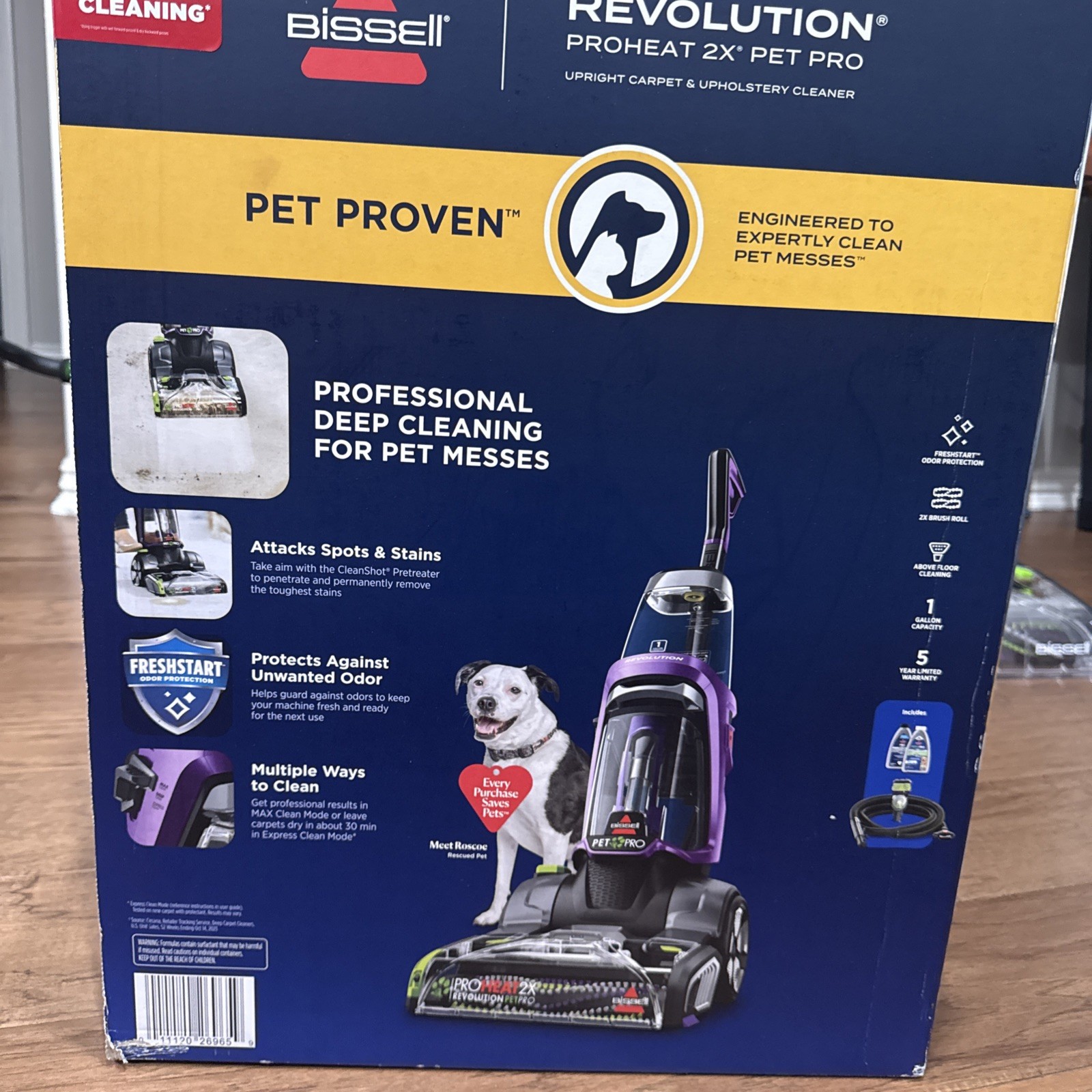 BISSELL Proheat 2X Revolution Pet Pro Plus, 3588F, Upright Deep Cleaner, 30-Minu