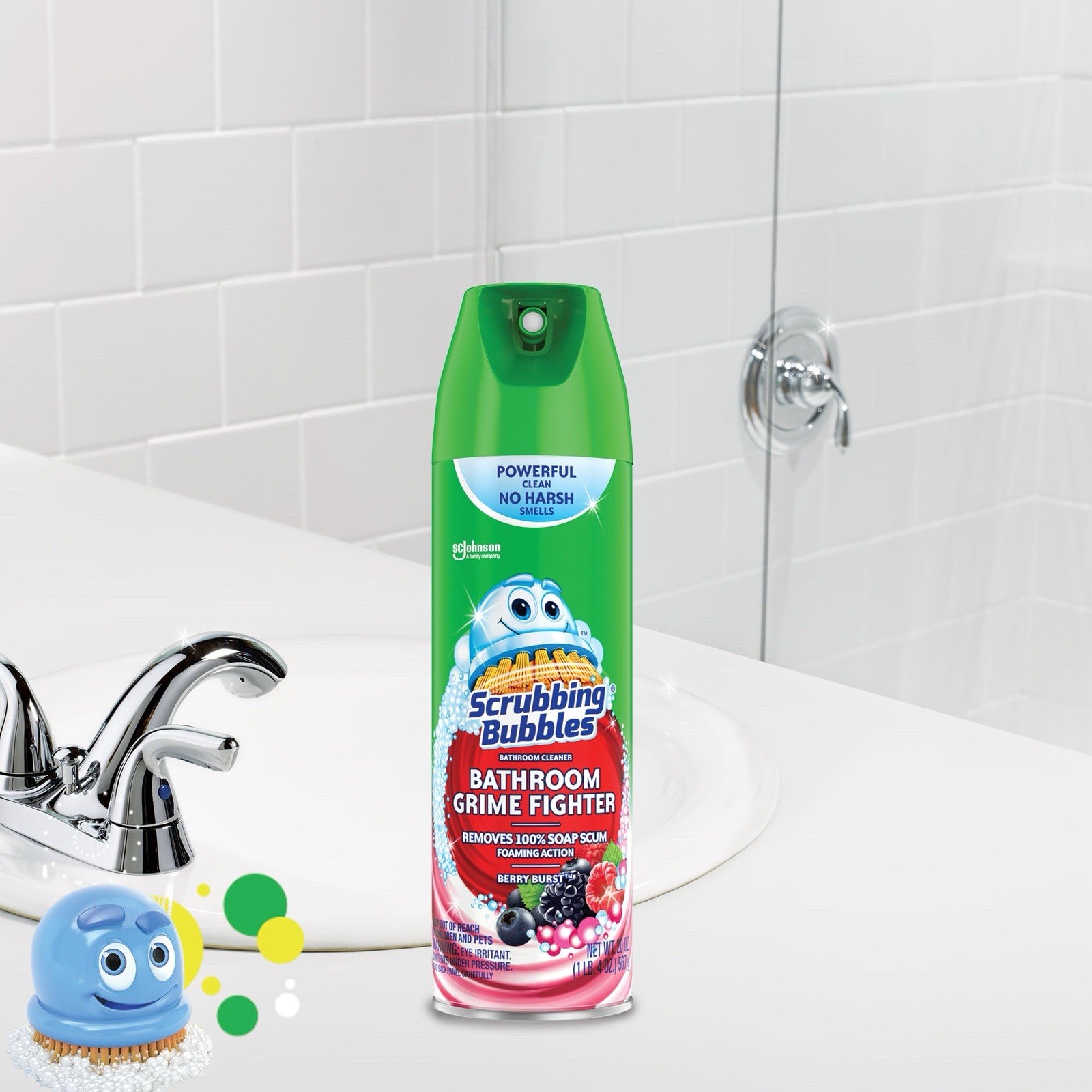 Scrubbing Bubbles 🫧 Bathroom and Shower Cleaner, Berry 🍓🫐 20oz