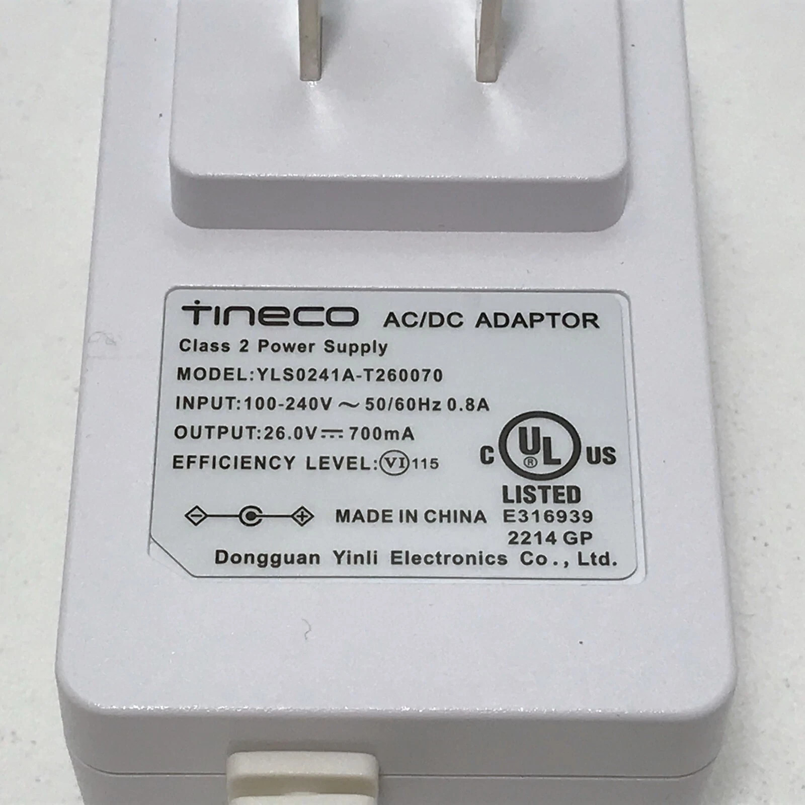 Genuine Tineco AC ADAPTER CHARGER PLUG for Pure One S11 VS111700US VS111900US