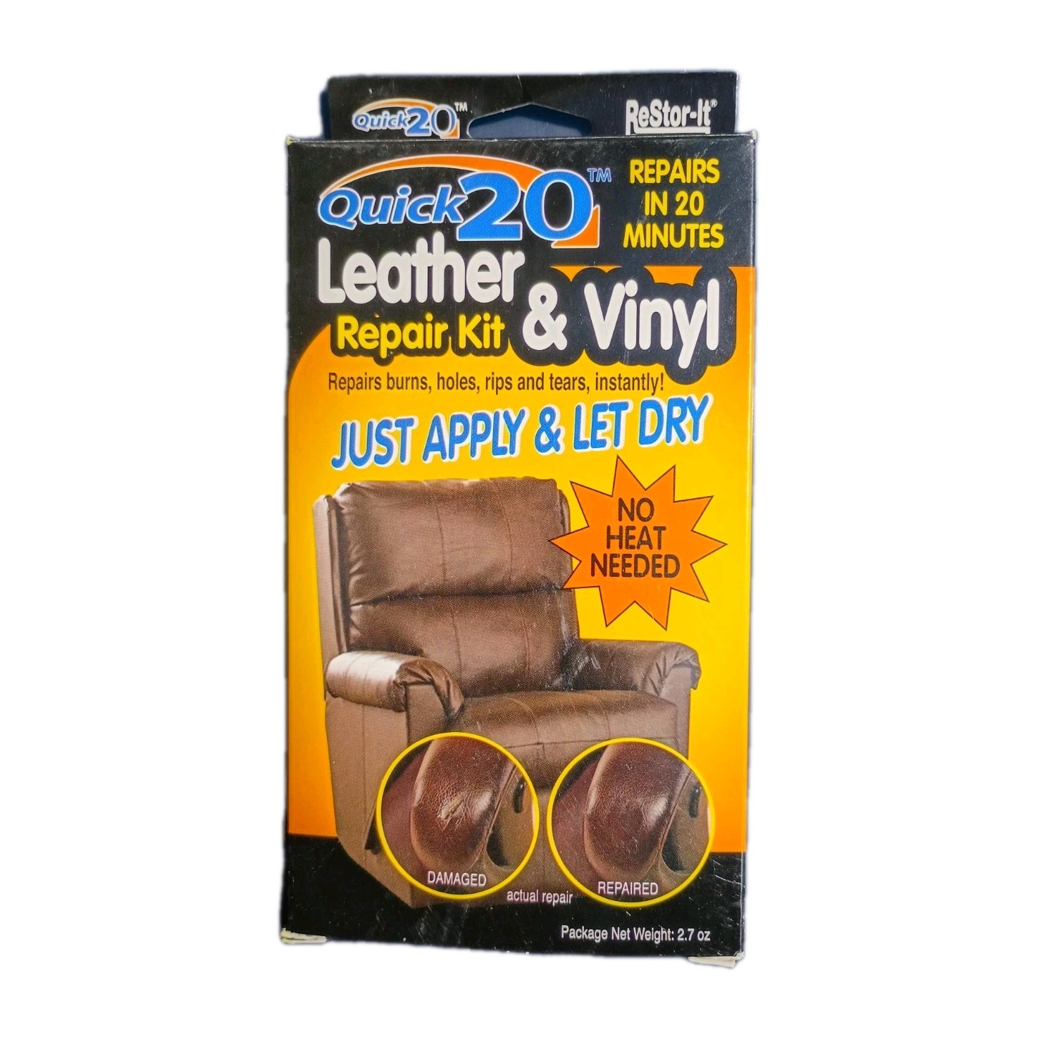 ReStor-It Quick 20 Leather & Vinyl Repair Kit New In Package