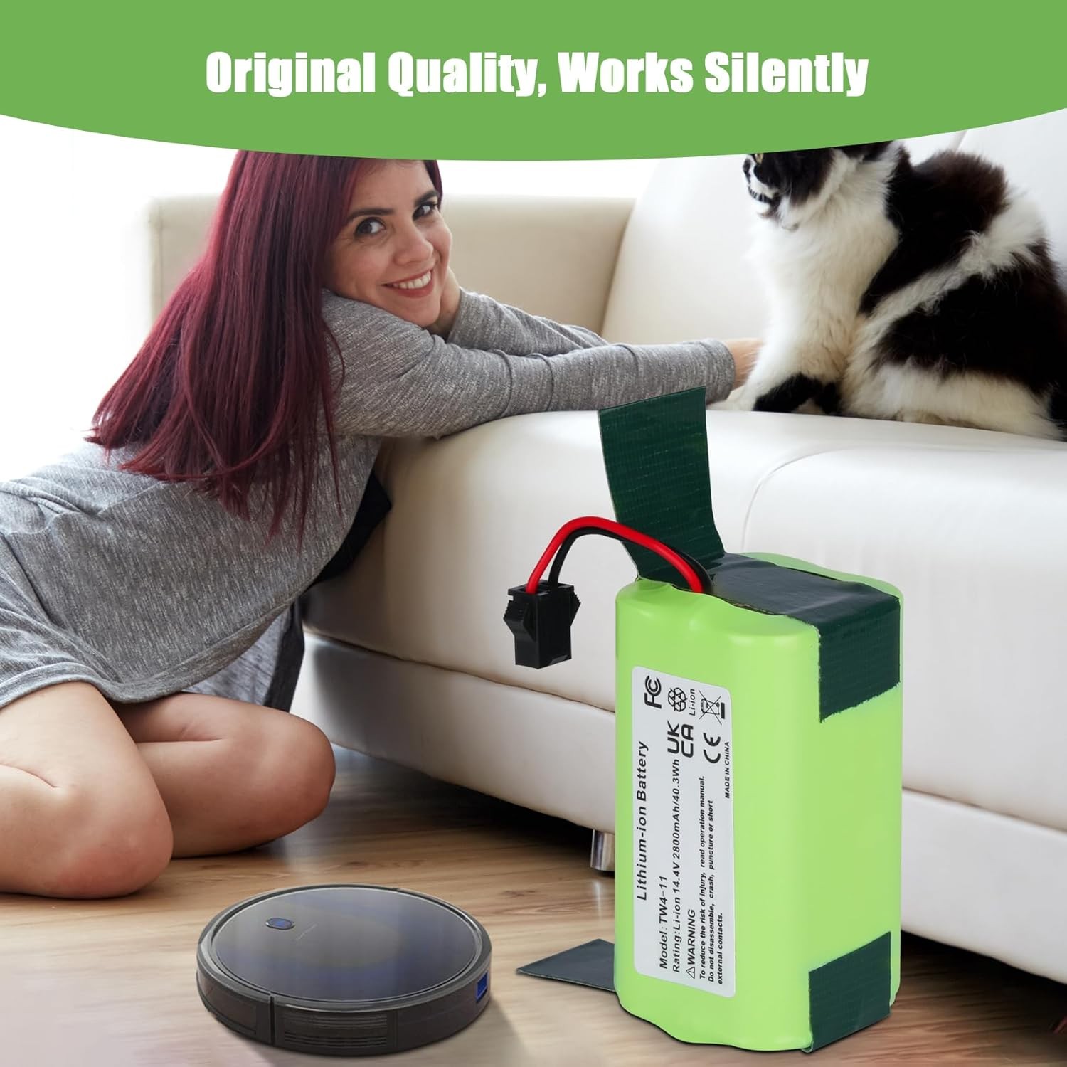 Eufy RoboVac 11S,11S Max, 12, 15T,15C,15C Max,25C,30,30C Max replacement battery