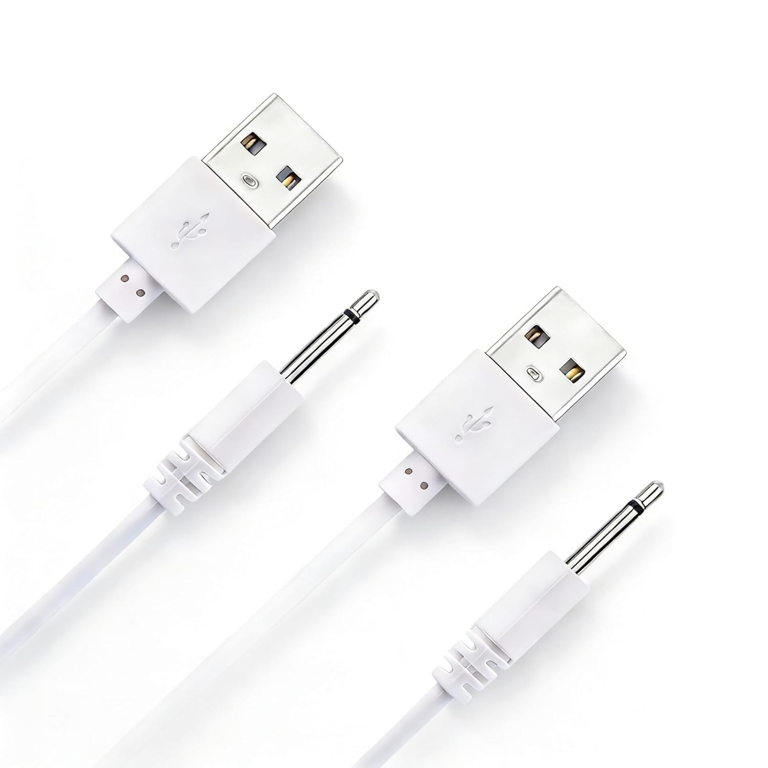 2.7Ft Fast Charging USB to DC Cable – 2 Pack 2.5mm Massager Charger Replacement