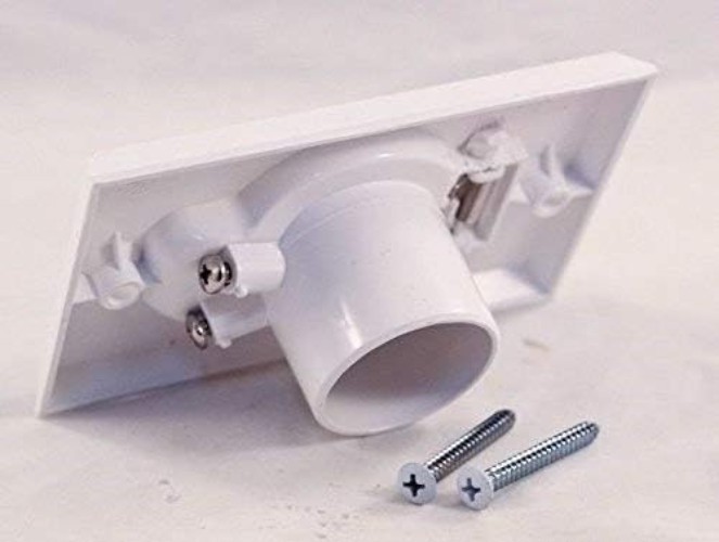 2 White Round Central Vacuum Inlet Valves for Beam Systems – Efficient & Durable